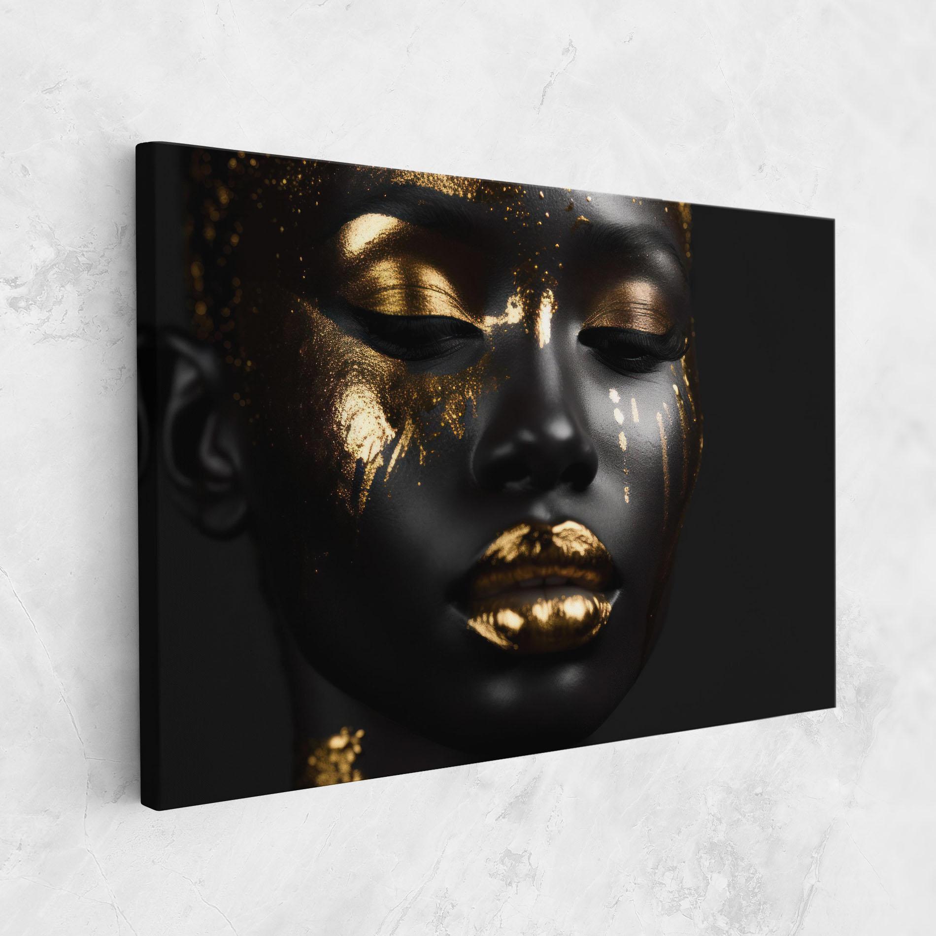 Tablou Canvas Gold Eyes Makeup mockup 1
