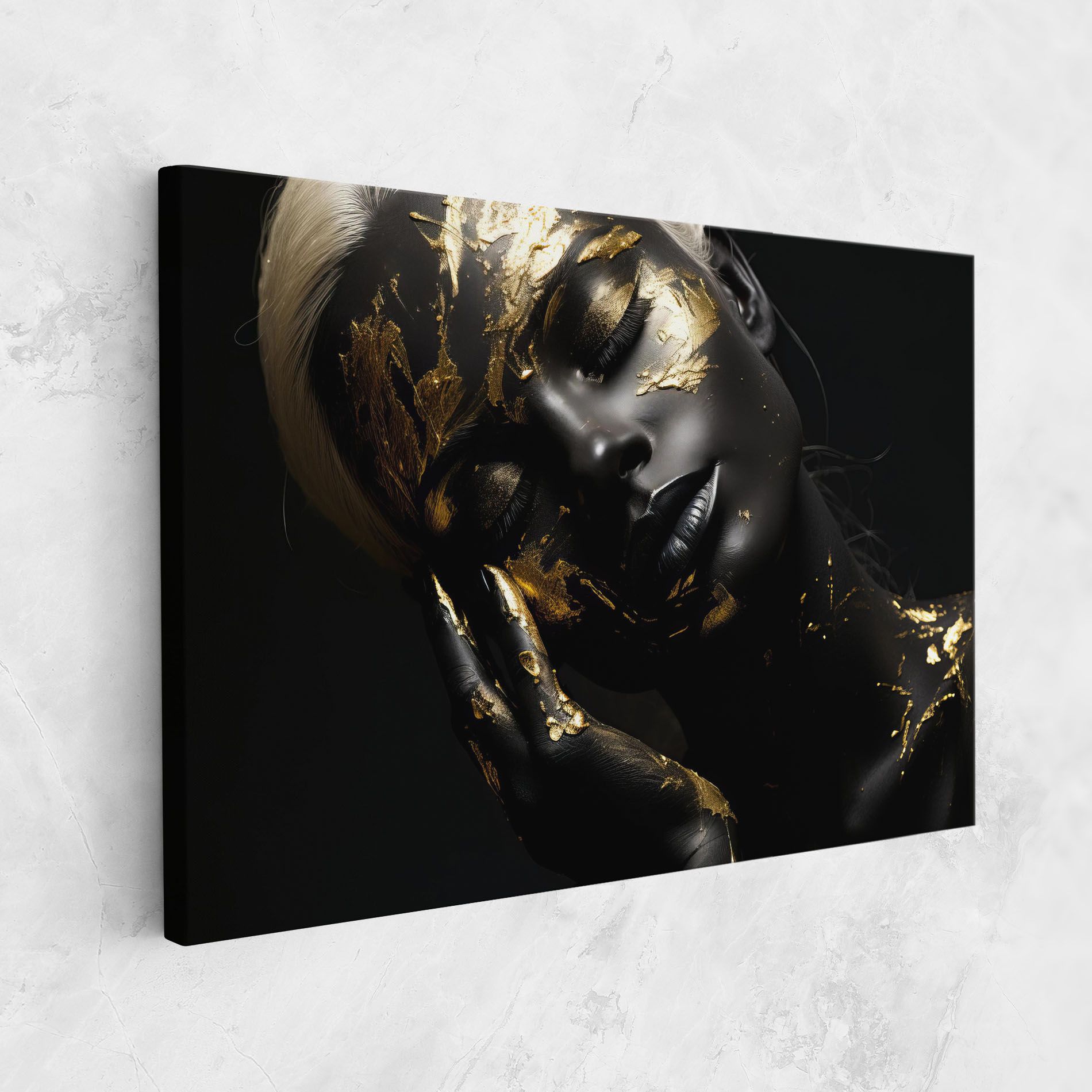 Gold Makeup On Black mockup 1
