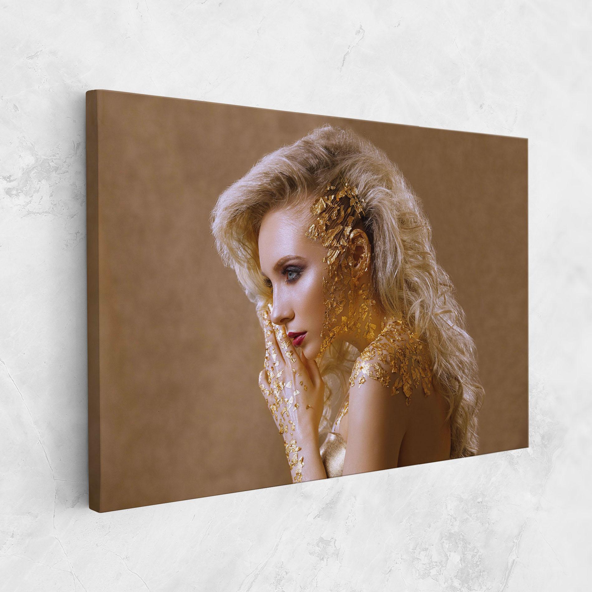 Tablou Canvas Gold Paper Makeup mockup 1