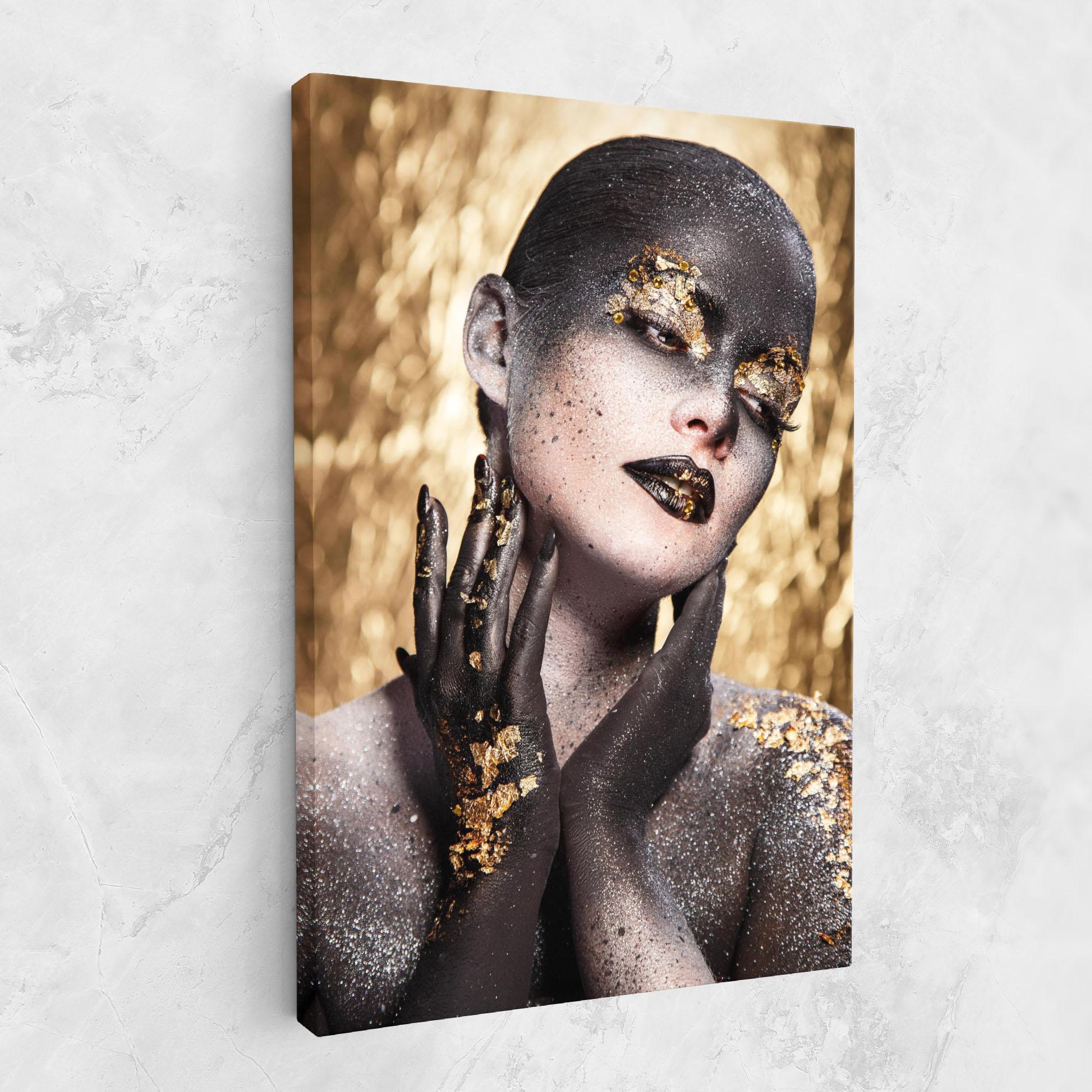 Tablou Canvas Artistic Glitter Makeup mockup 1