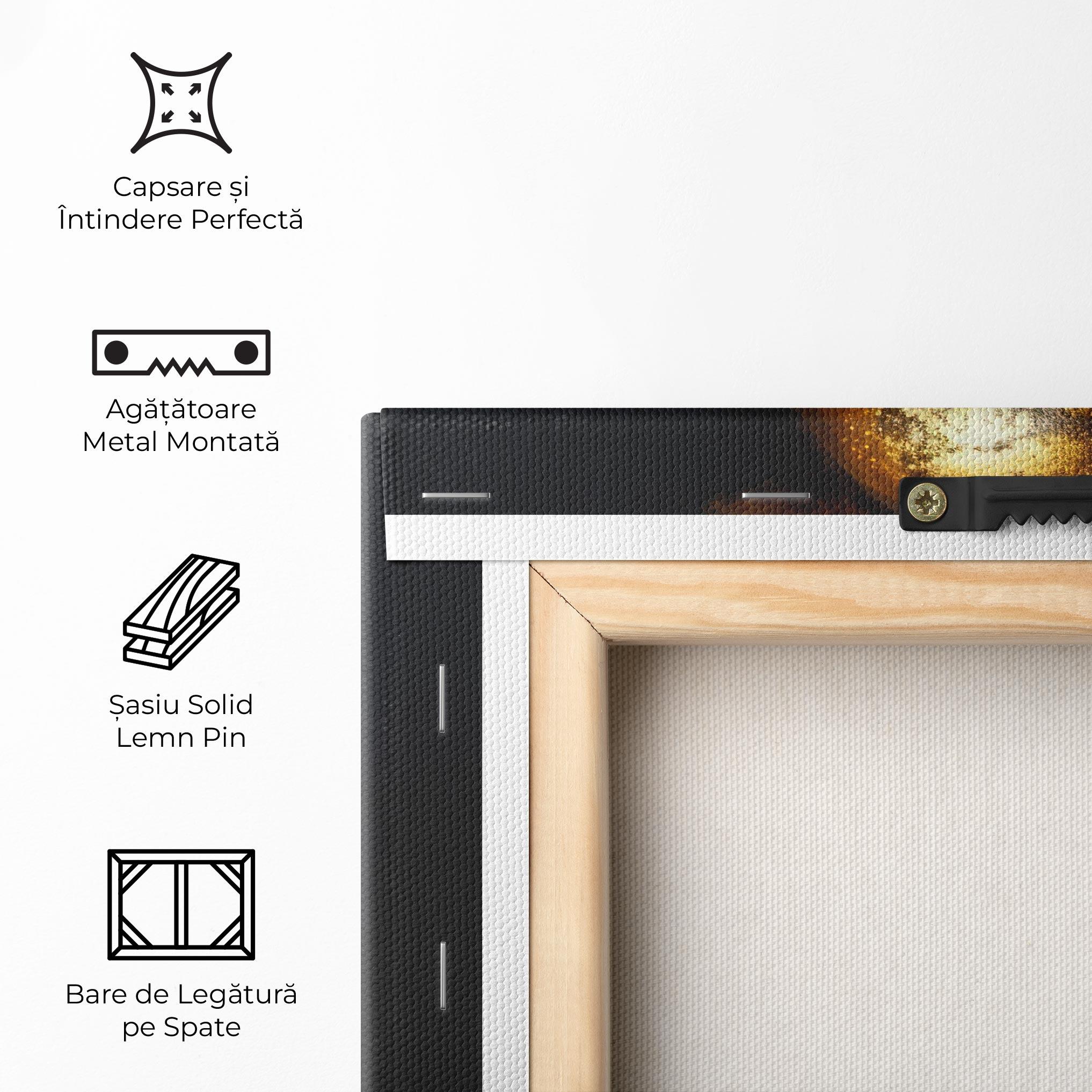 Tablou Canvas Gold Makeup Black Lips mockup 5