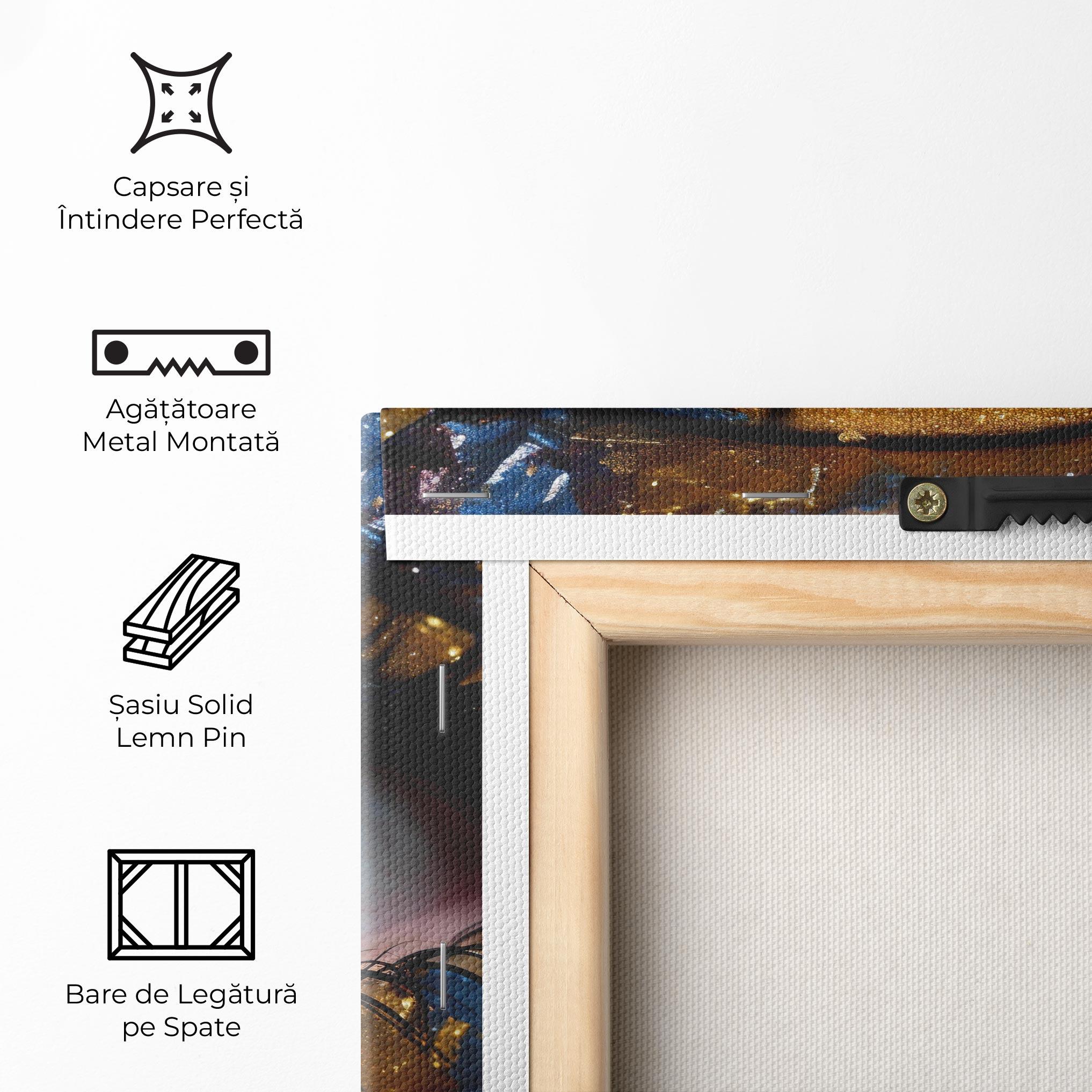 Tablou Canvas Golden Purple Make Up mockup 5