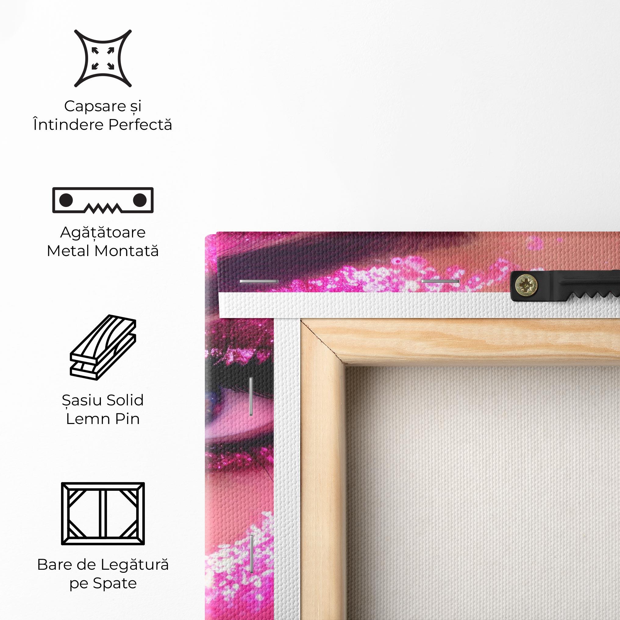 Tablou Canvas Pink Glitter Makeup mockup 5