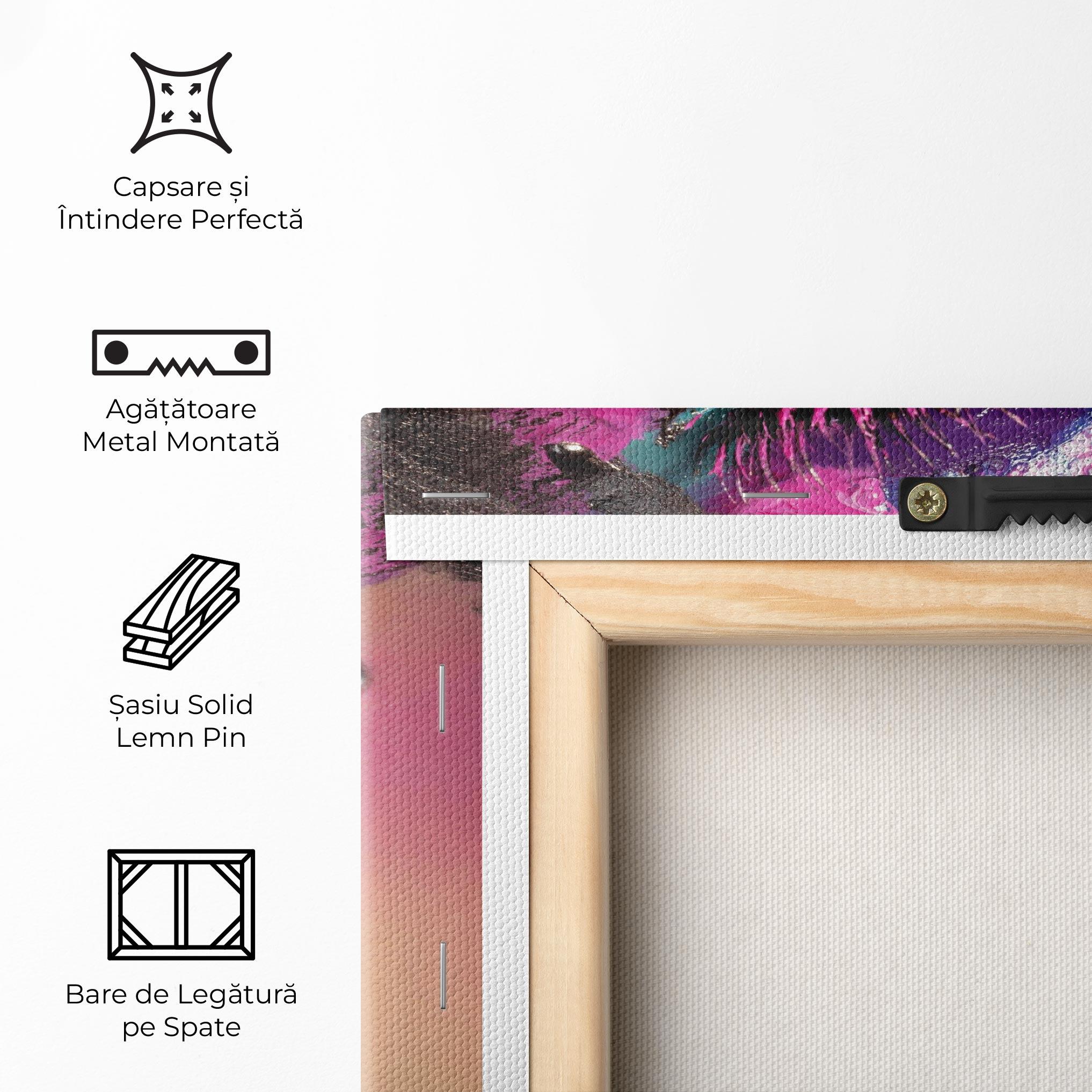 Tablou Canvas Pretty Pink Eyelashes mockup 5