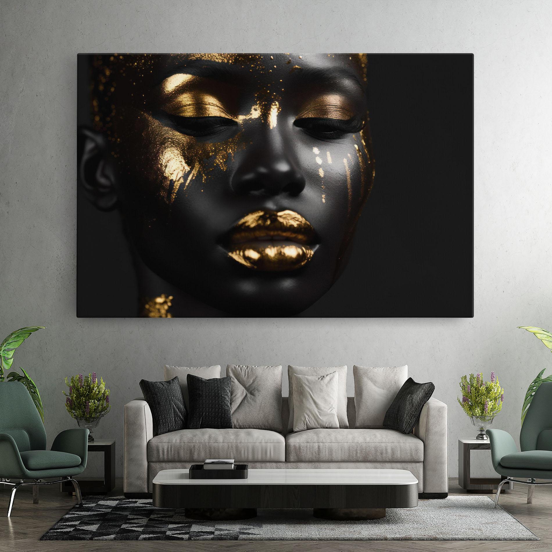 Tablou Canvas Gold Eyes Makeup mockup 7