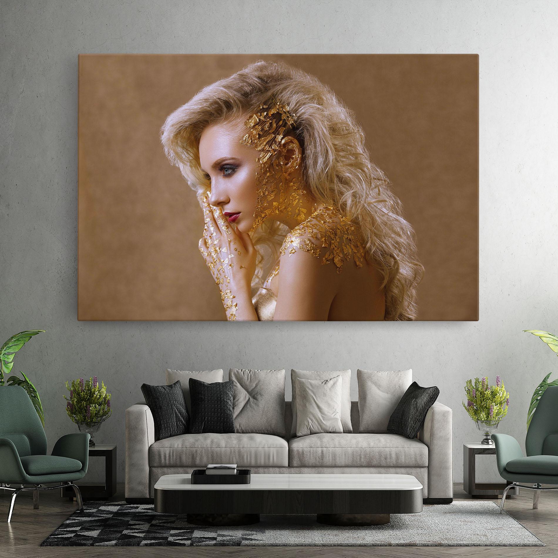 Tablou Canvas Gold Paper Makeup mockup 7