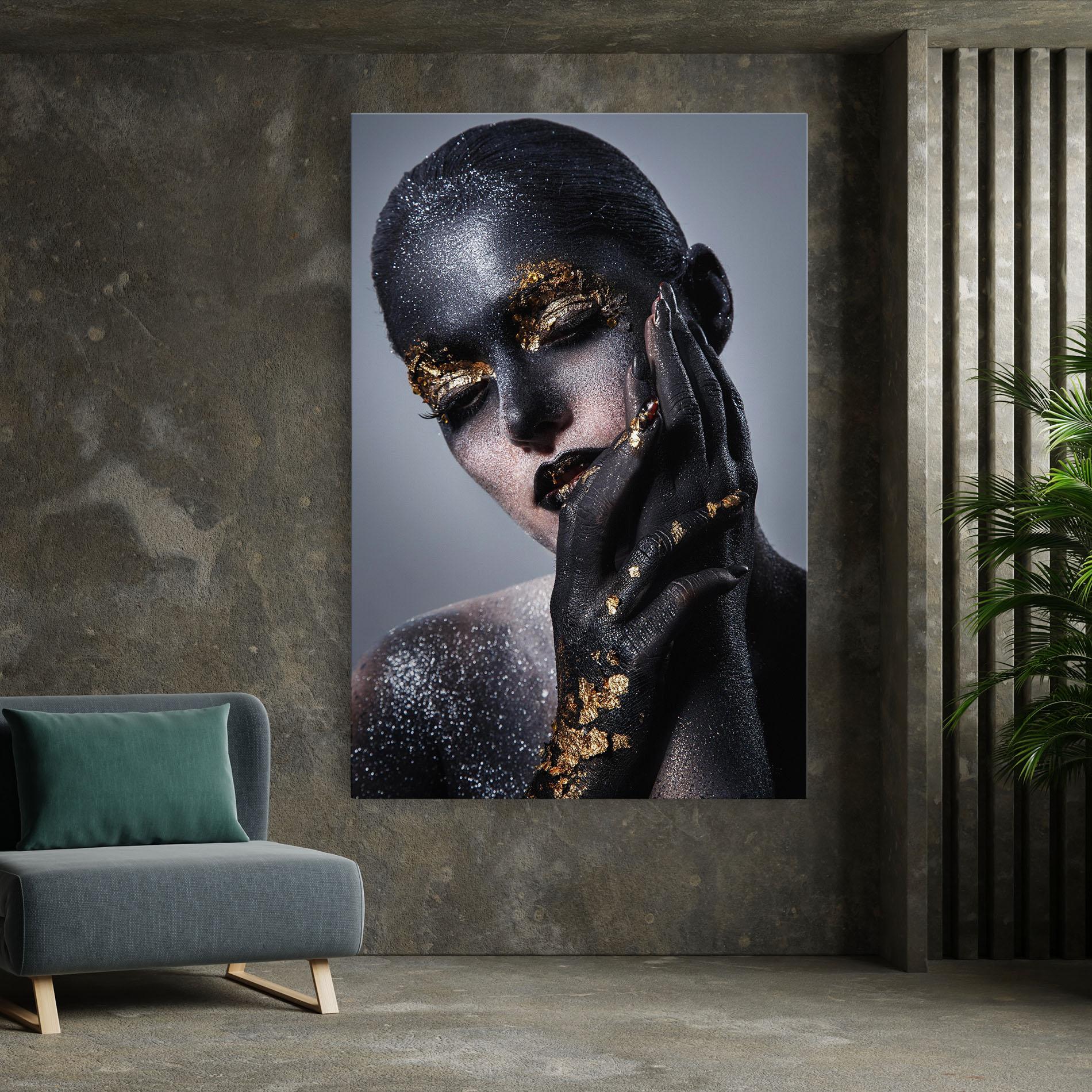 Tablou Canvas Black Artistic Makeup mockup 7