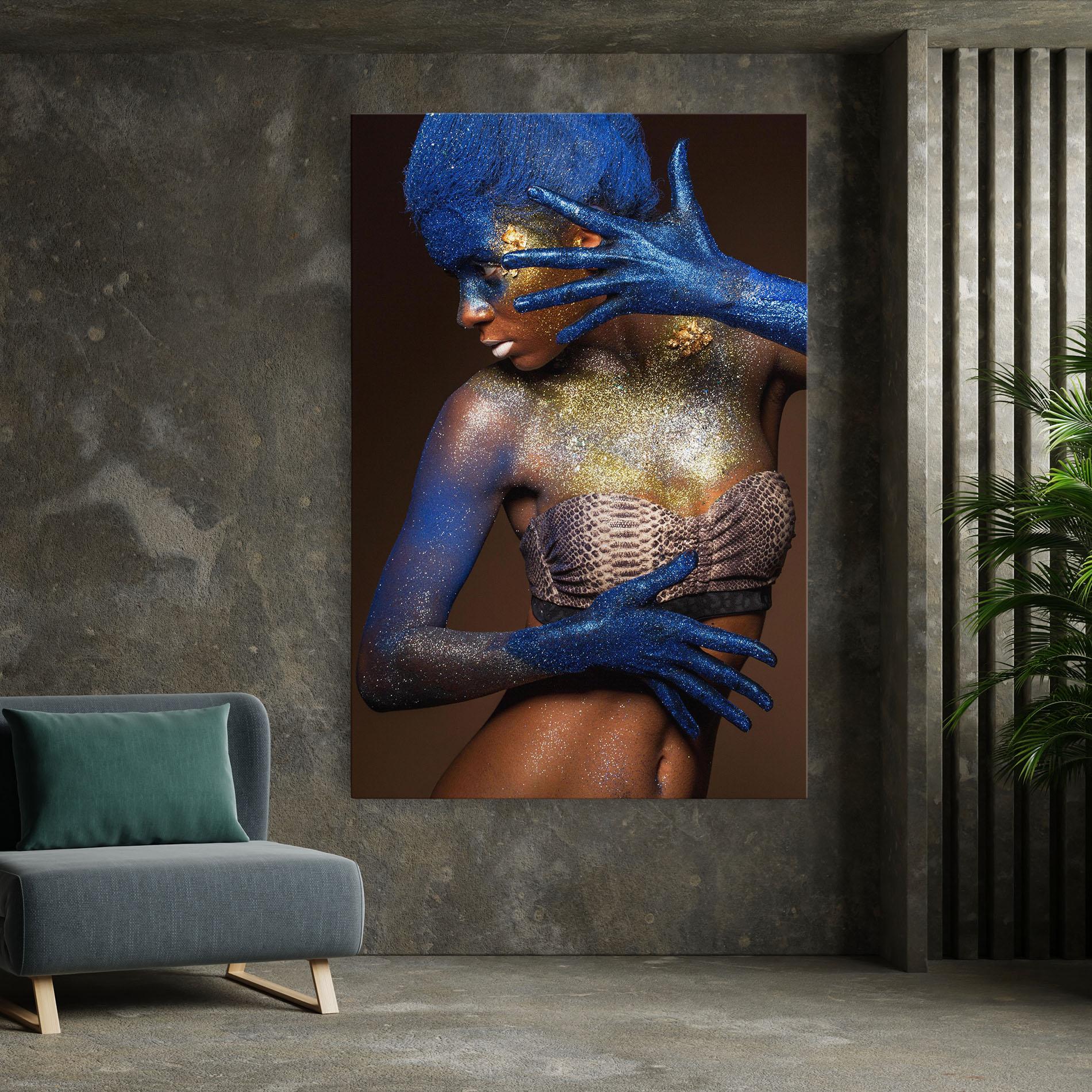 Tablou Canvas Blue Hair Make Up mockup 7