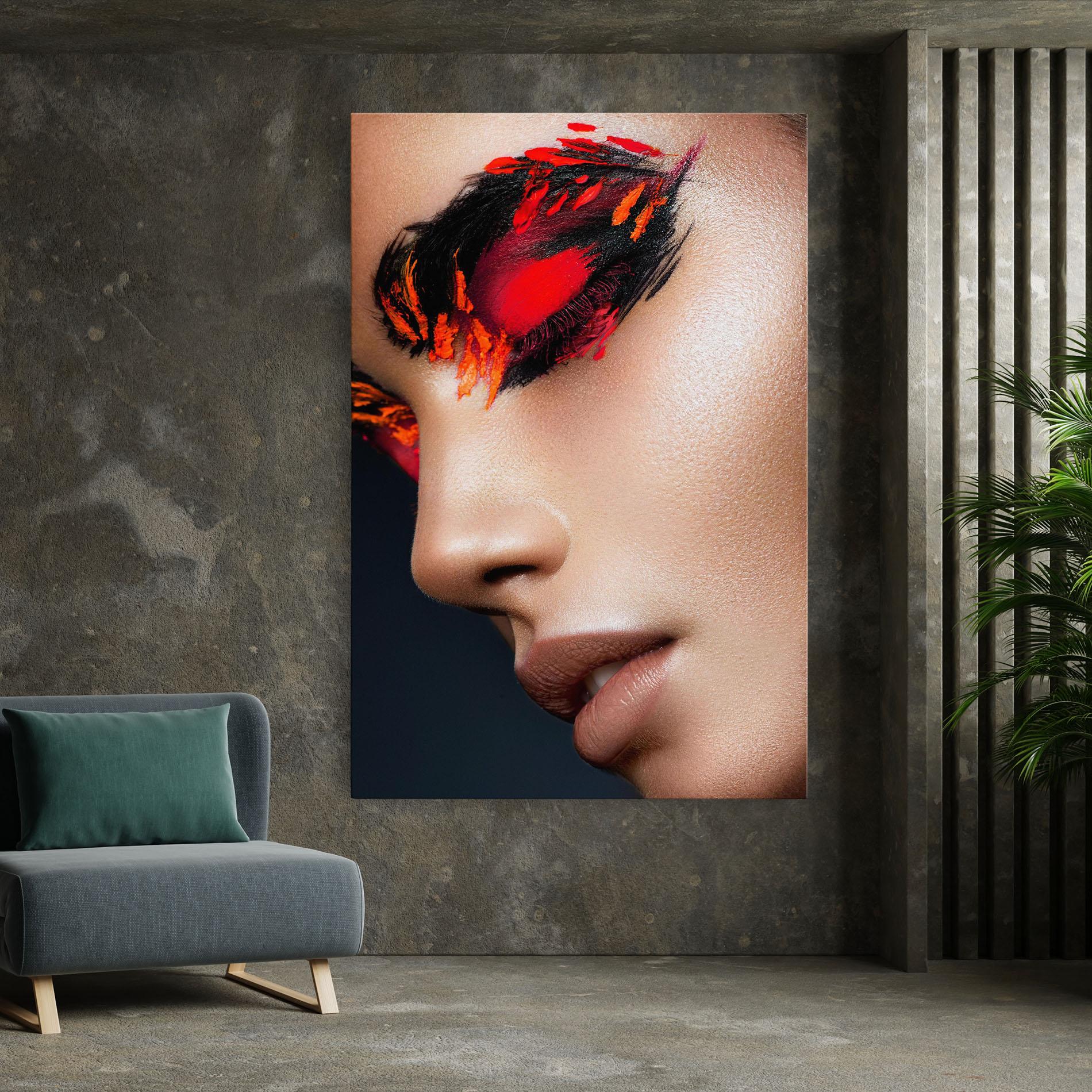 Tablou Canvas Fire Make Up mockup 7
