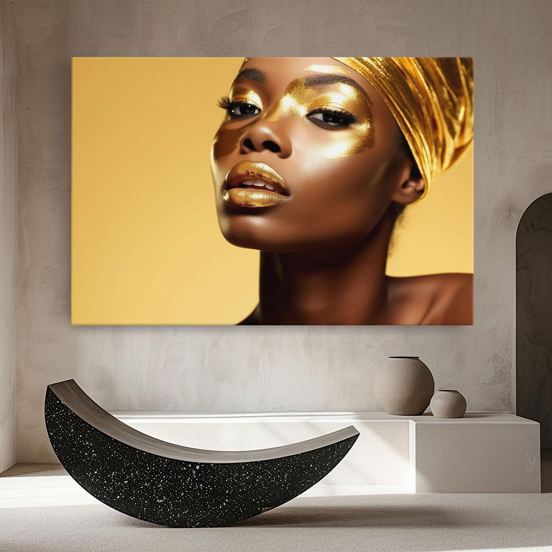 Tablou Canvas Gold Headdress mockup 8