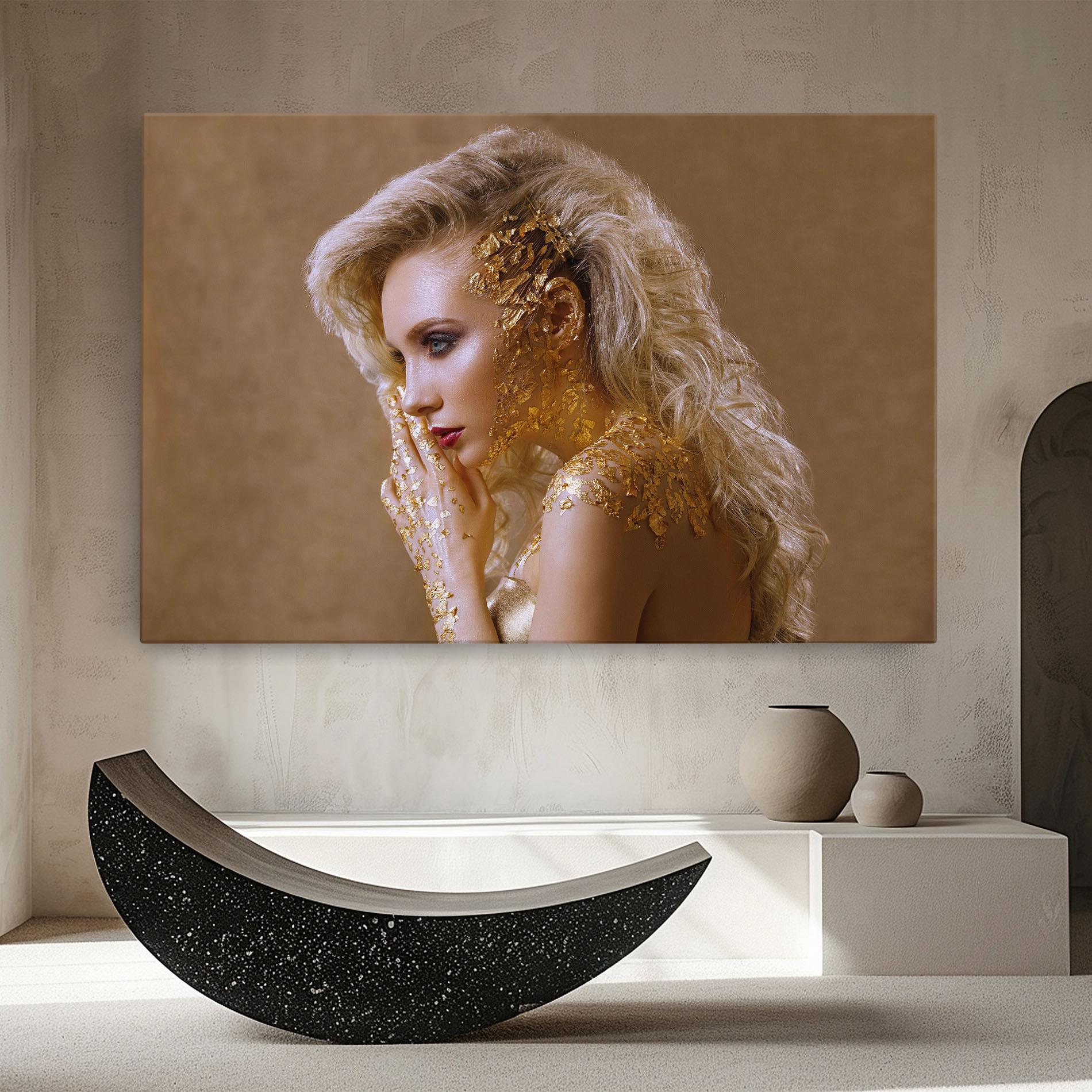 Tablou Canvas Gold Paper Makeup mockup 8