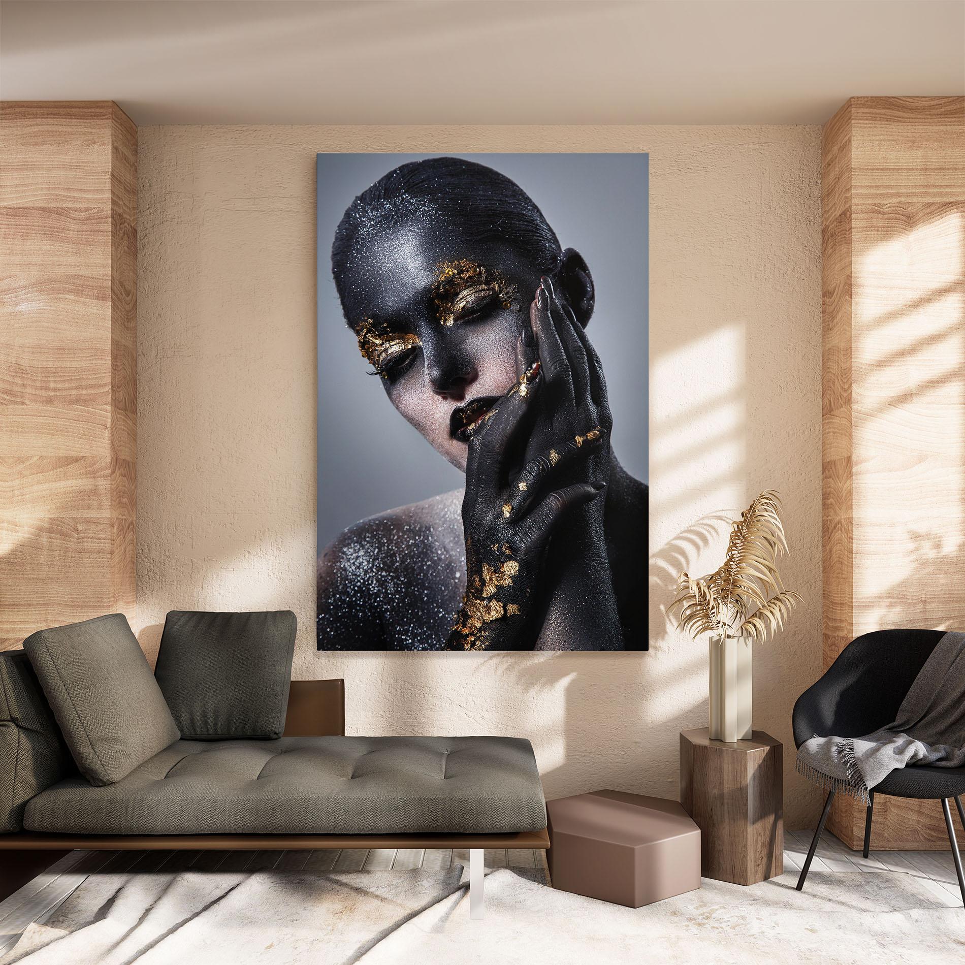 Tablou Canvas Black Artistic Makeup mockup 8