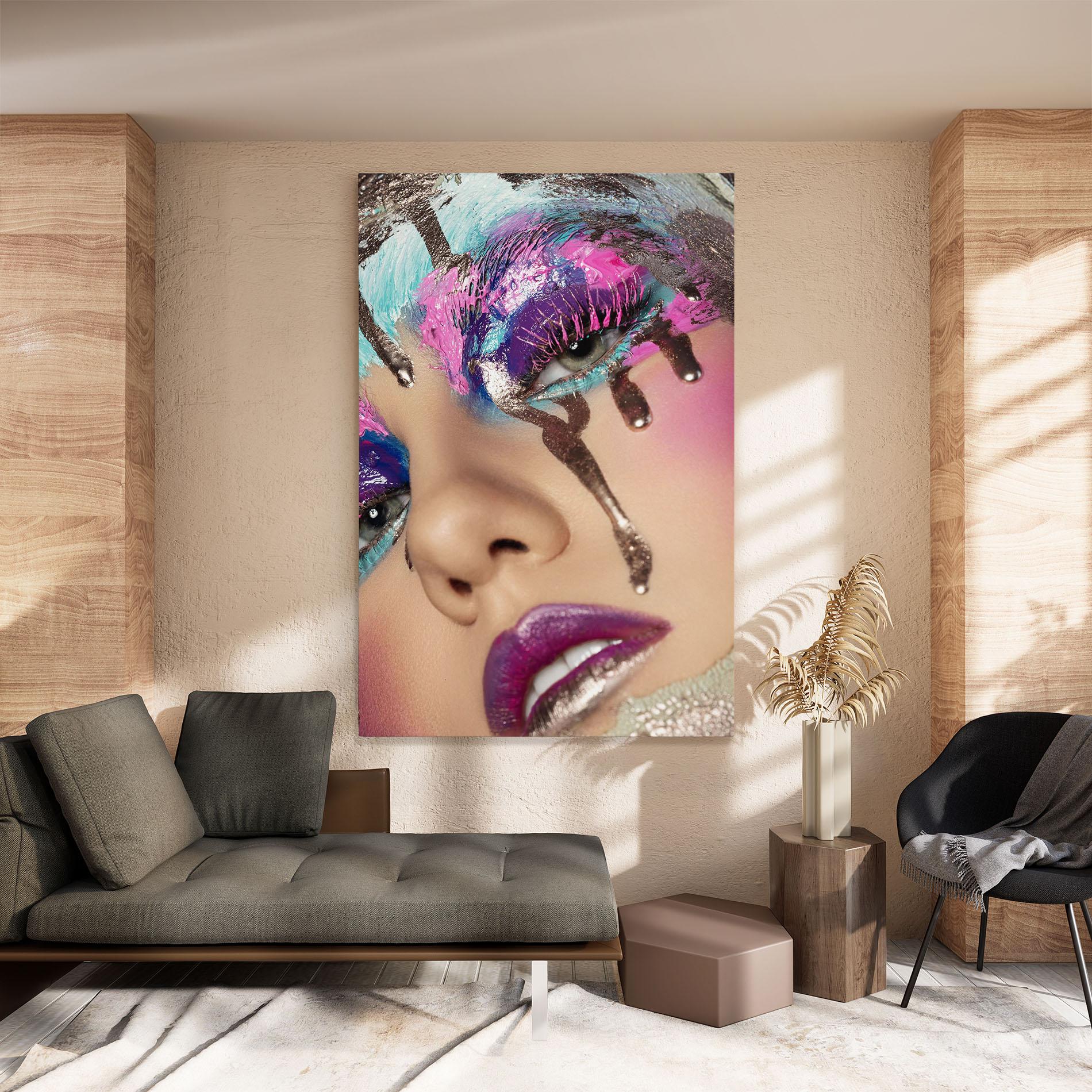 Tablou Canvas Pretty Pink Eyelashes mockup 8