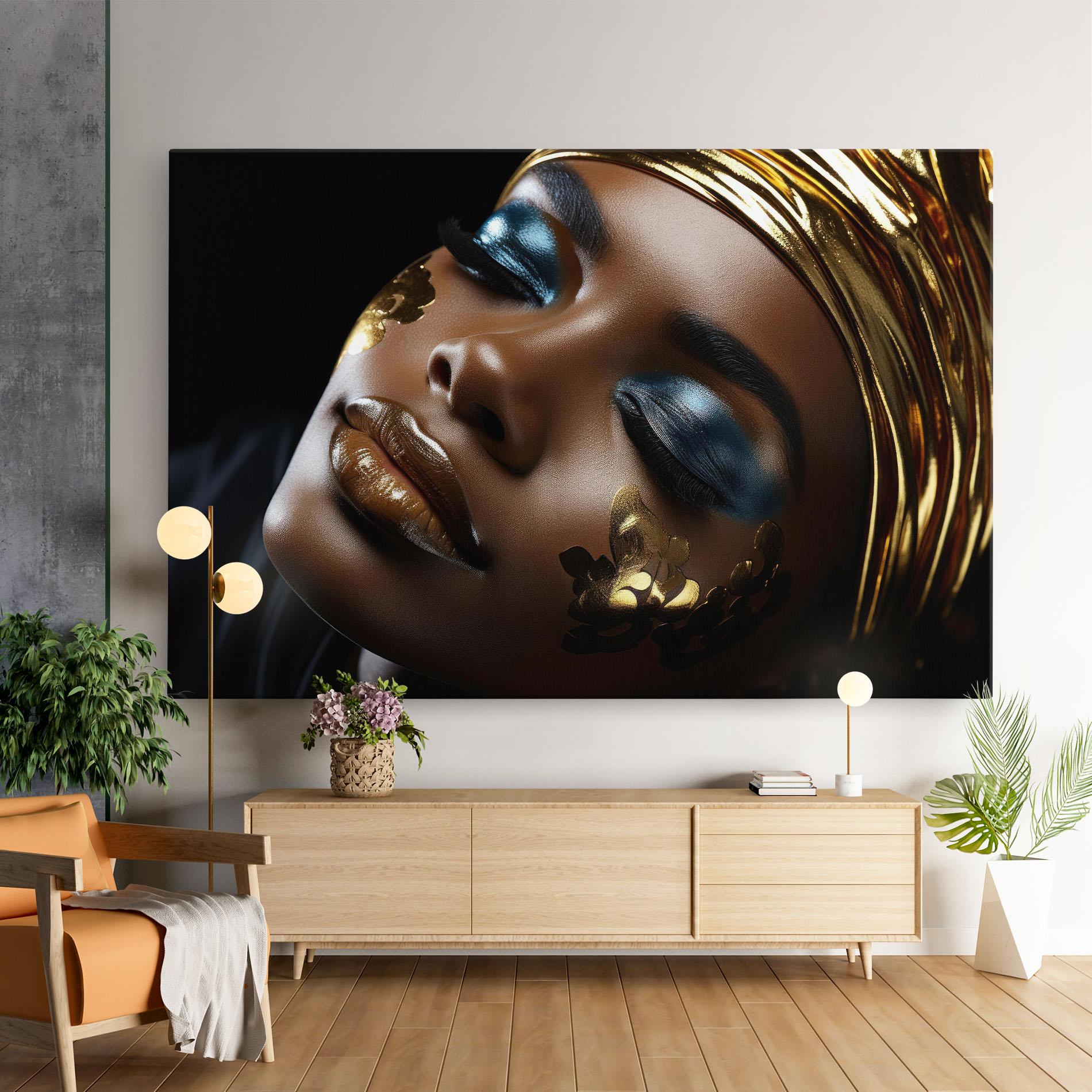 Tablou Canvas Dark Blue Makeup mockup 9