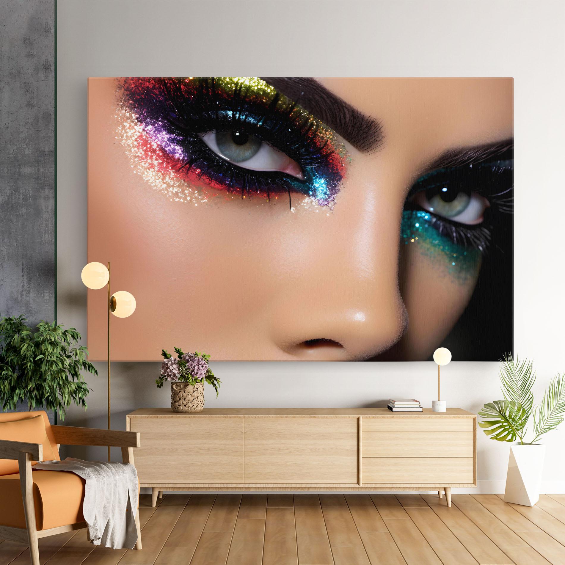 Tablou Canvas Feminine Makeup Model mockup 9