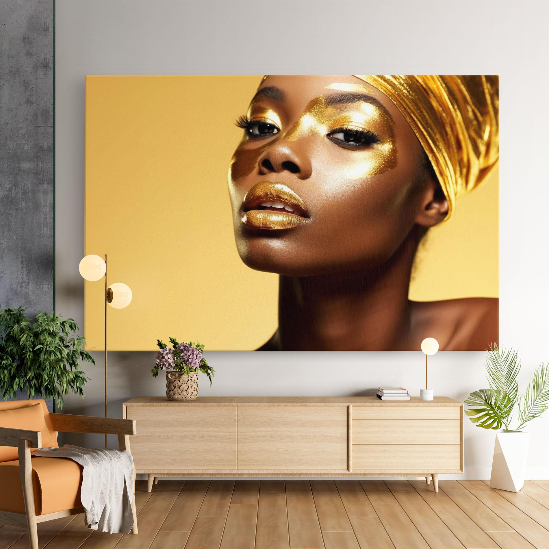 Tablou Canvas Gold Headdress mockup 9