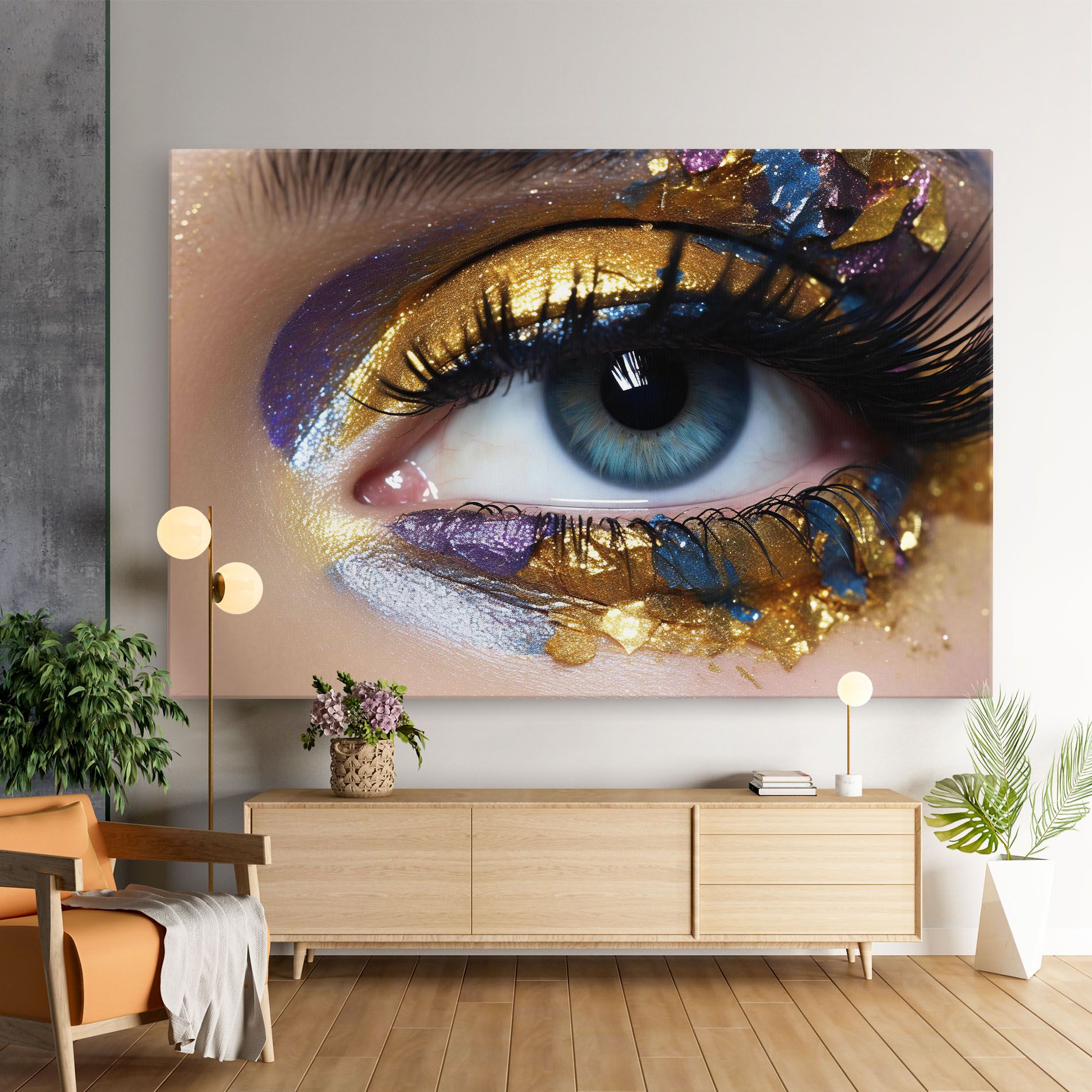 Golden Purple Make Up mockup 9
