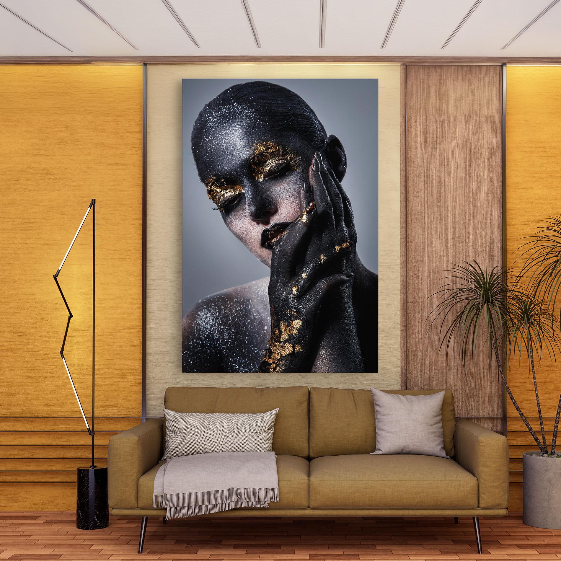 Tablou Canvas Black Artistic Makeup mockup 9