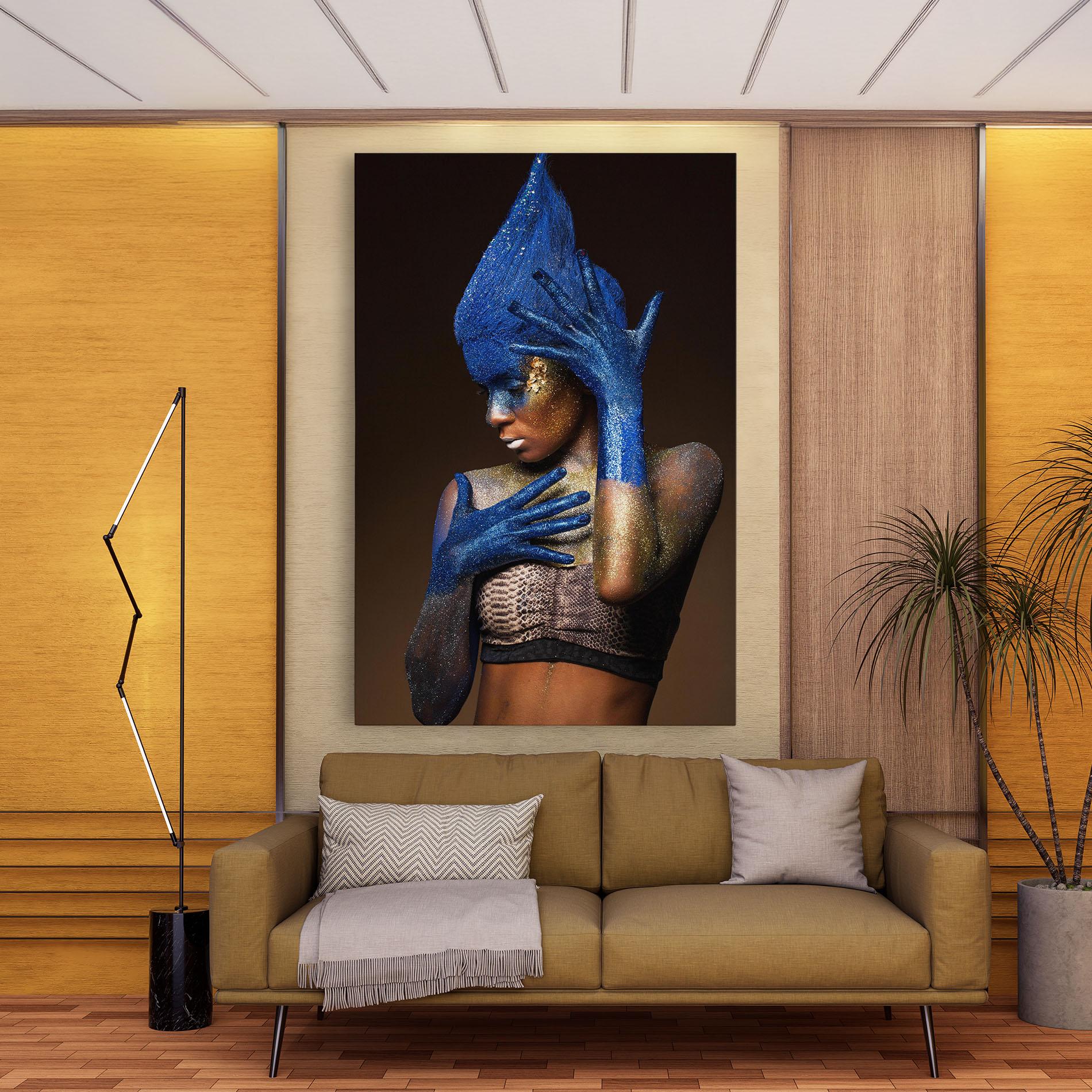 Tablou Canvas Blue Hands Makeup mockup 9