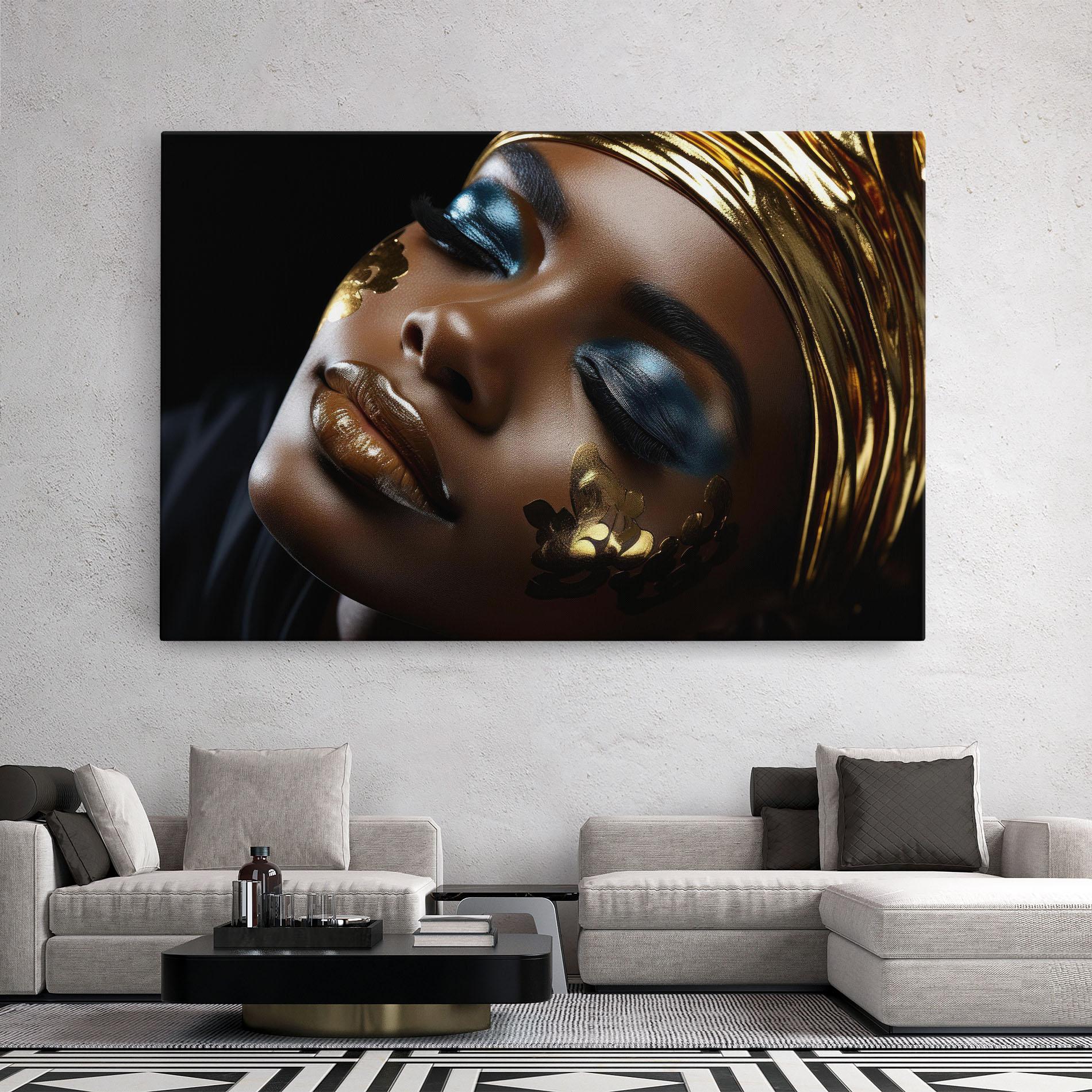 Tablou Canvas Dark Blue Makeup mockup 2