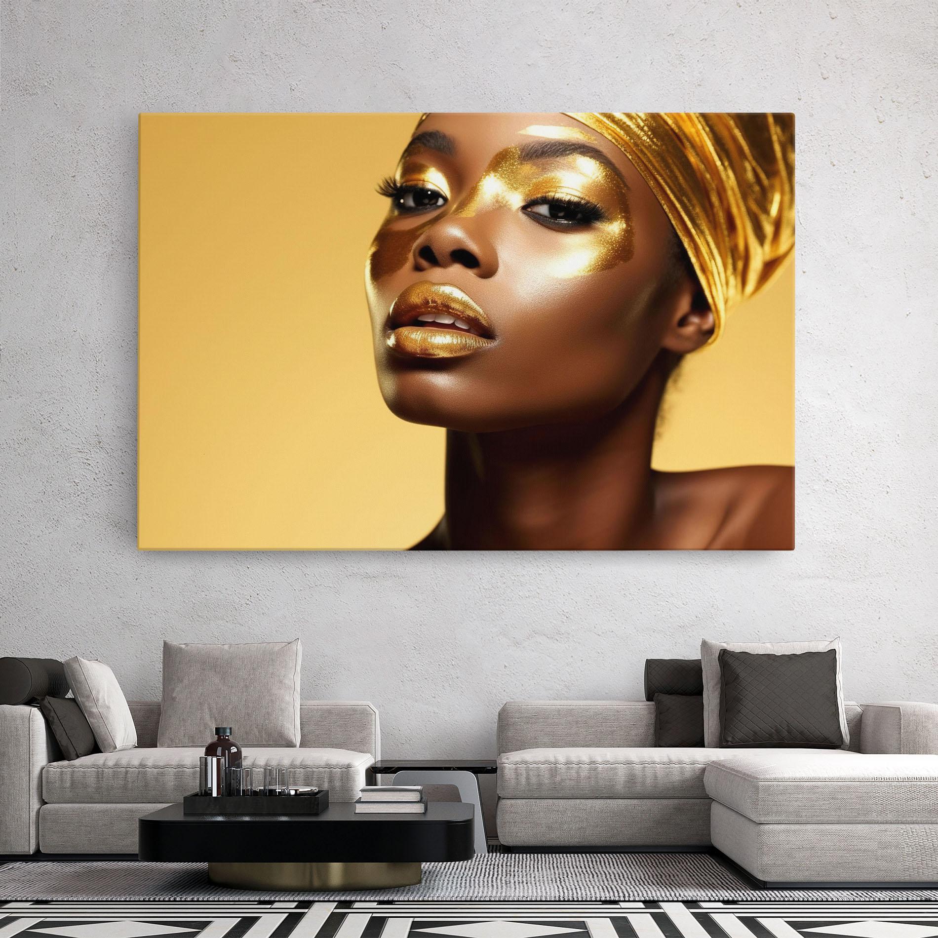 Tablou Canvas Gold Headdress mockup 2