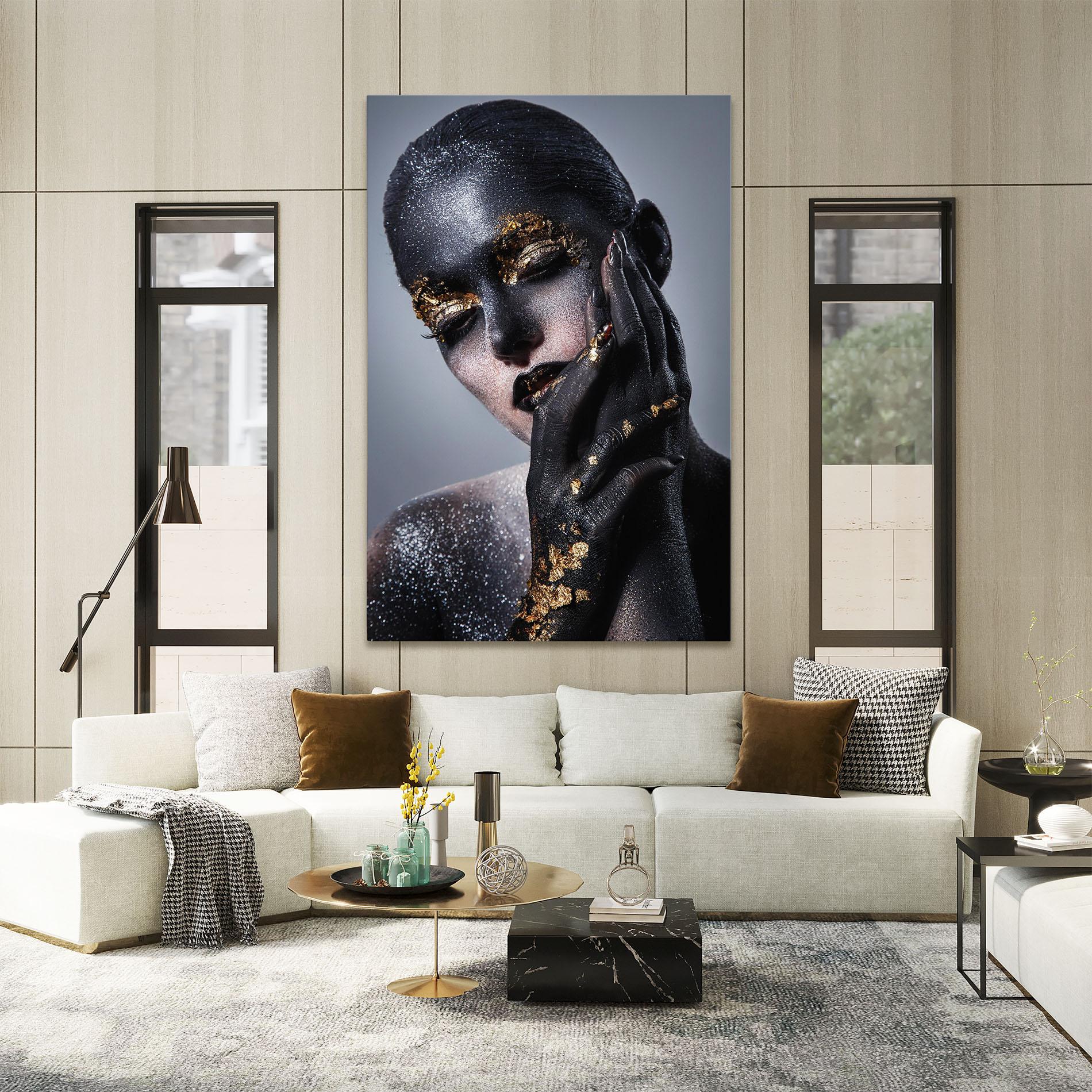 Tablou Canvas Black Artistic Makeup mockup 2