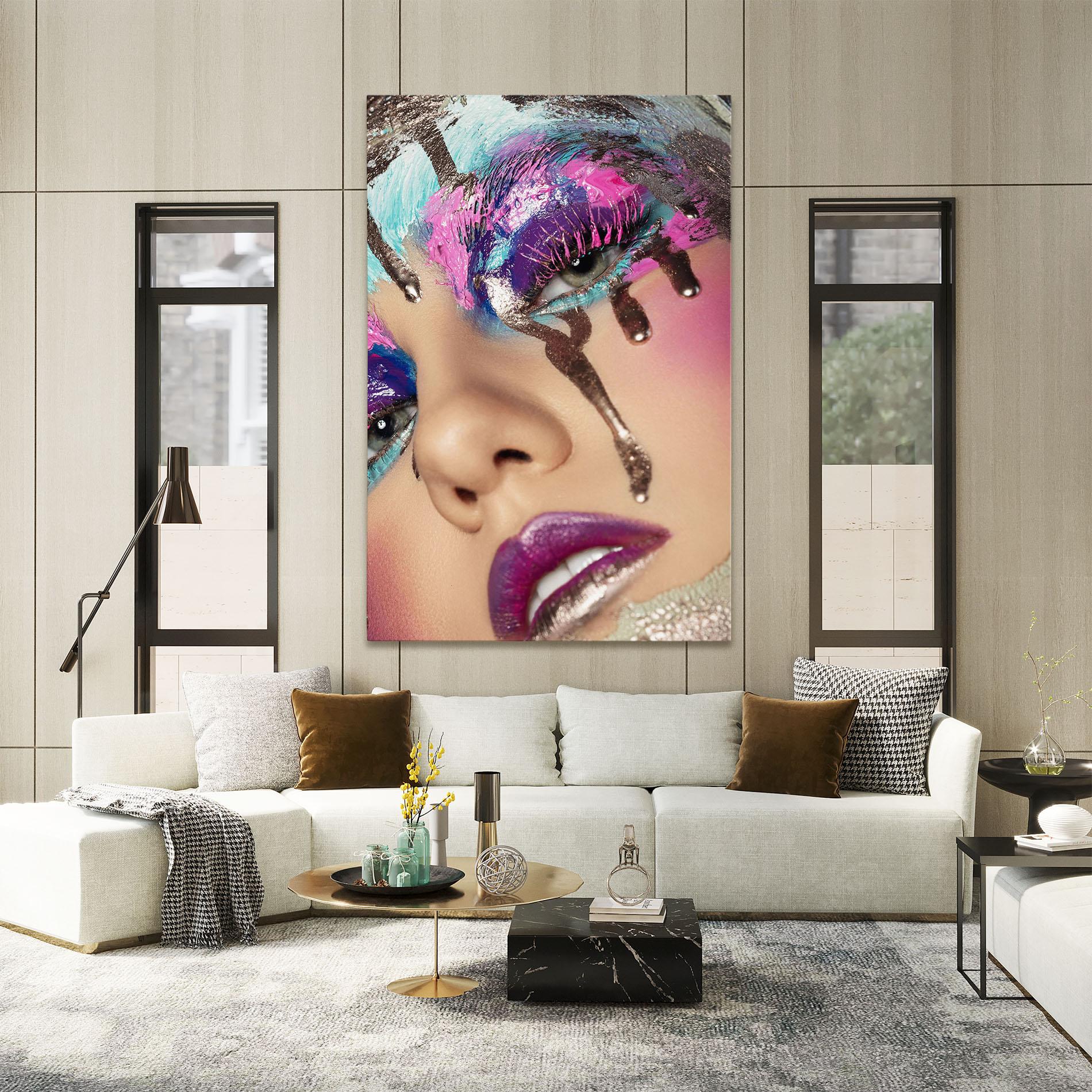 Tablou Canvas Pretty Pink Eyelashes mockup 2