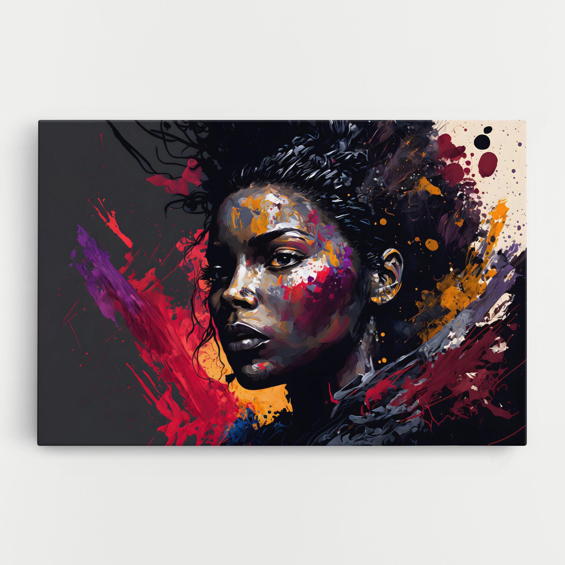 Tablou Canvas African Woman Splash mockup 0