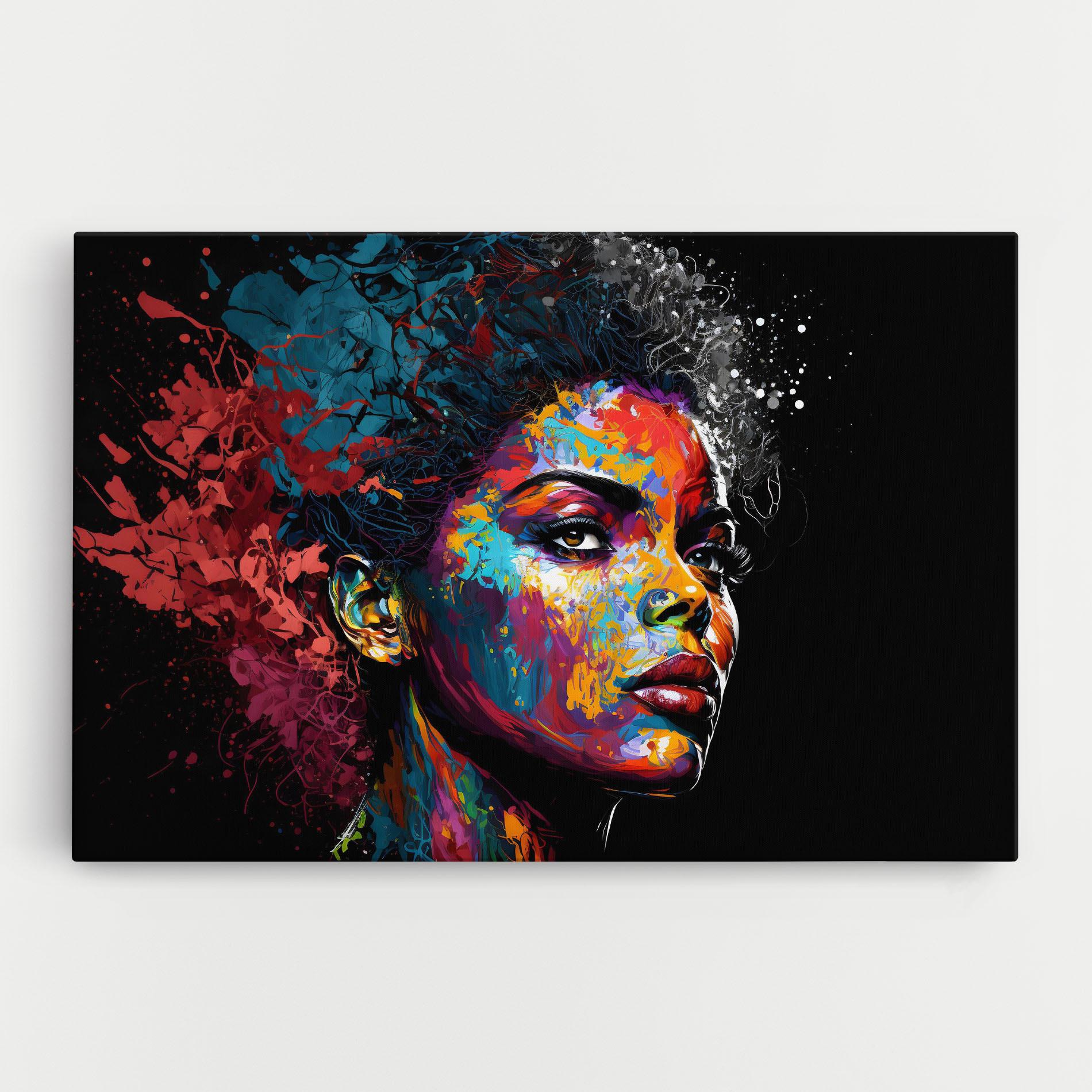 Tablou Canvas American Woman Splashes mockup 0