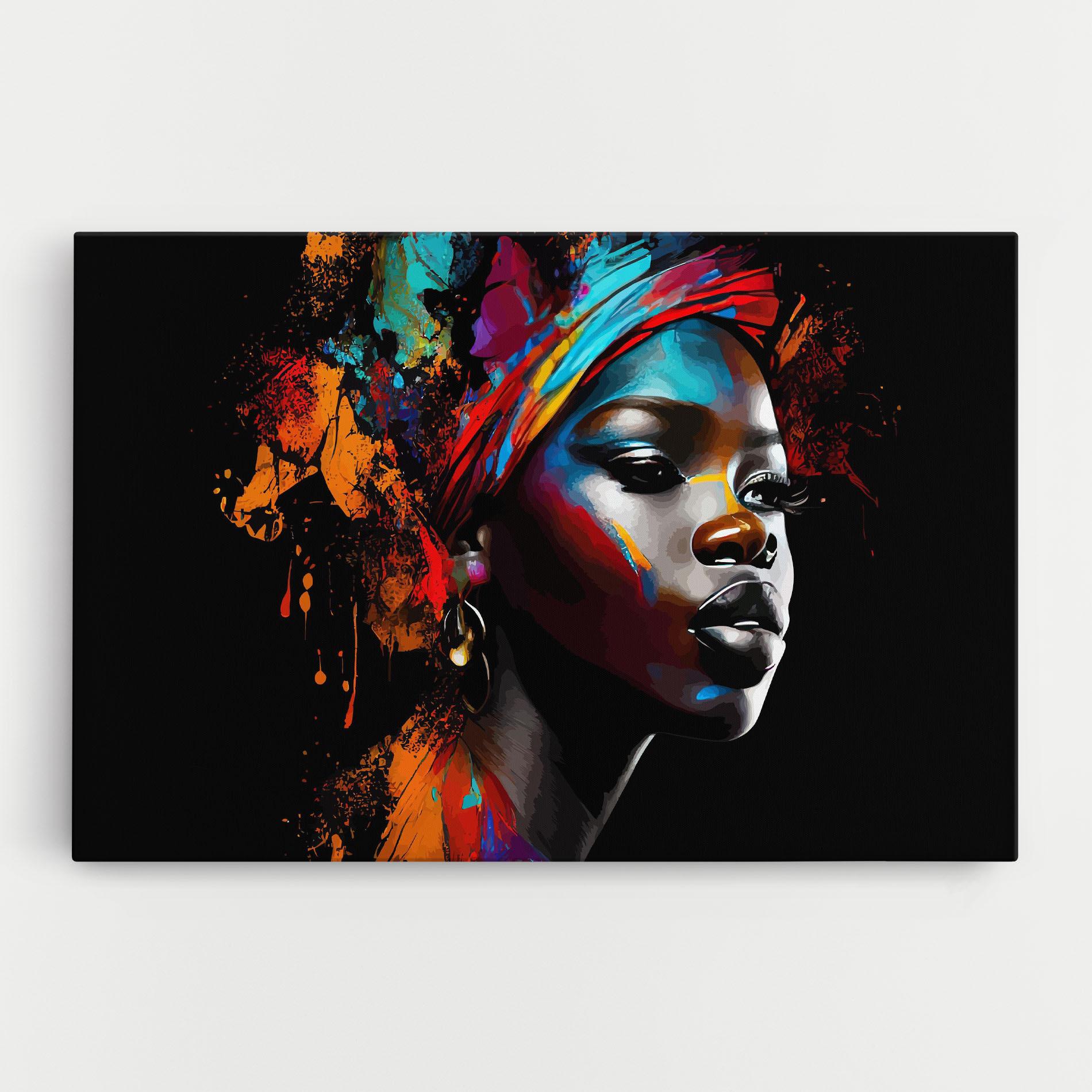 Tablou Canvas Pretty African Art Splash mockup 0