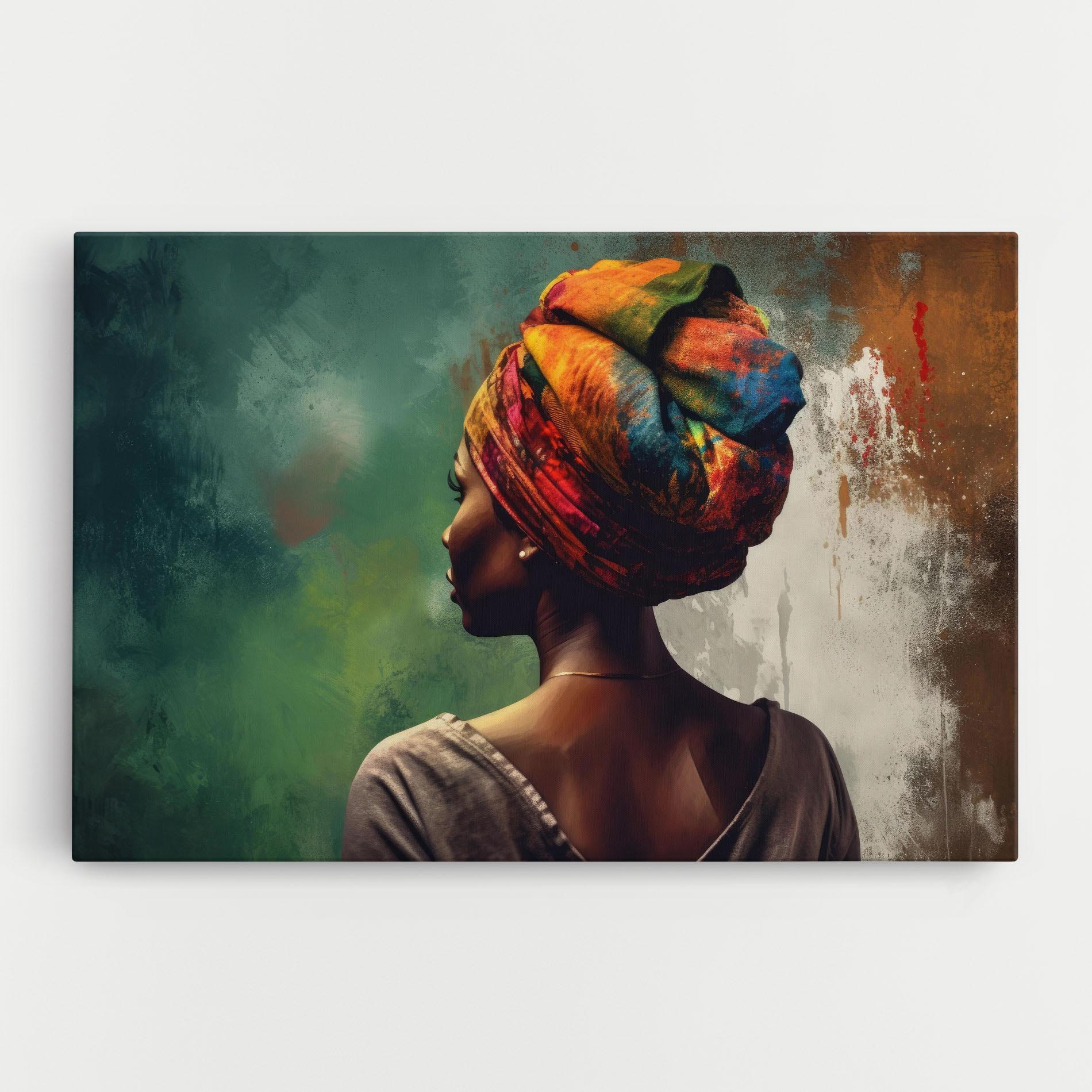 Tablou Canvas Yellow Turban Art mockup 0