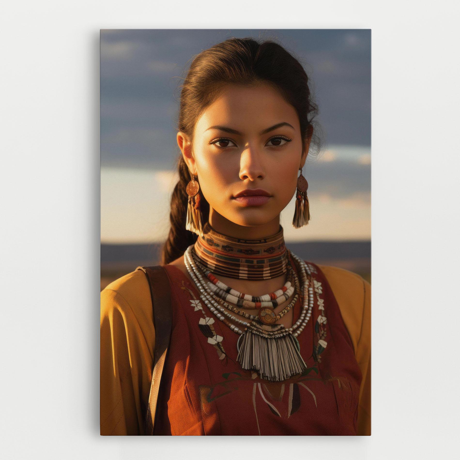 Tablou Canvas Native American Desert mockup 0