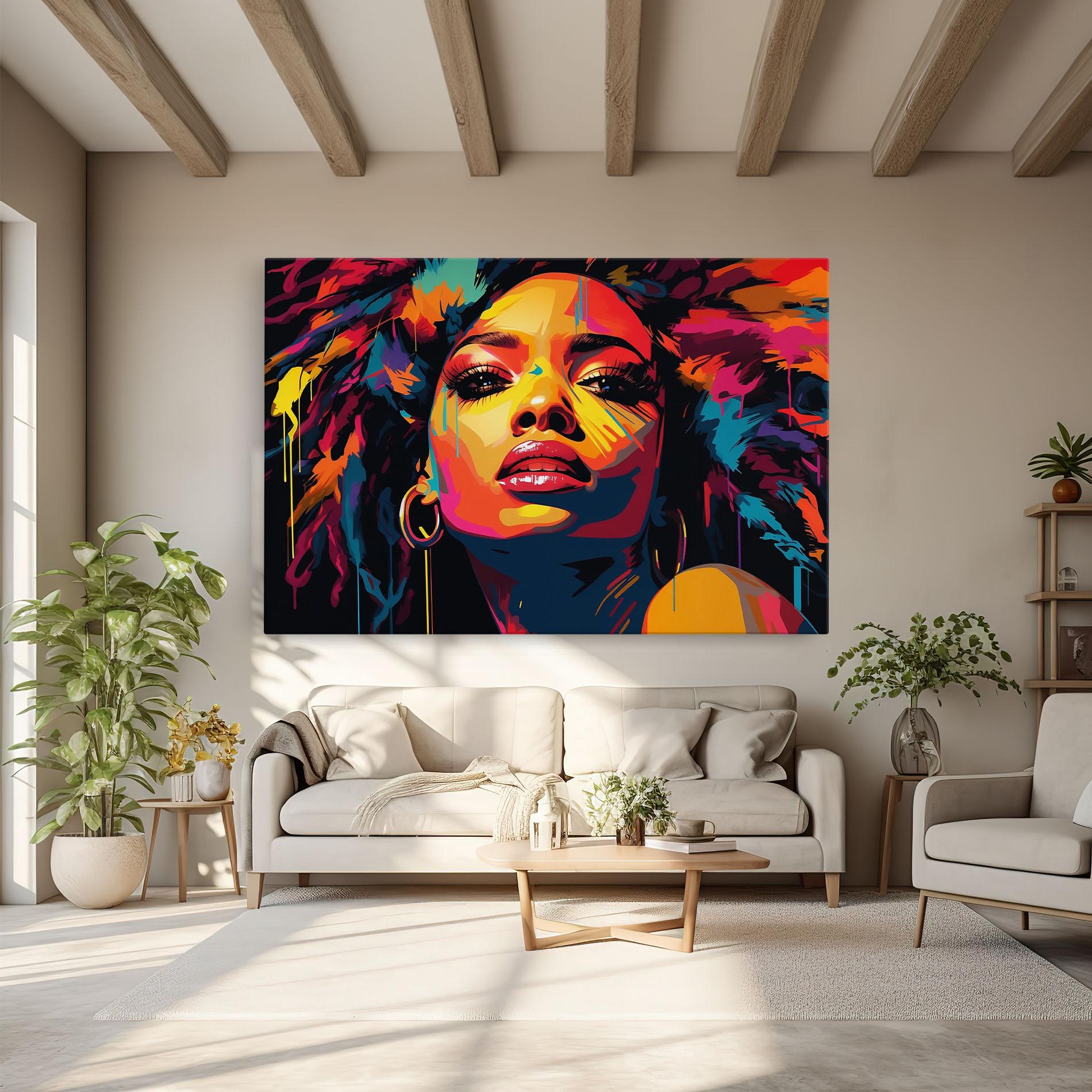 Tablou Canvas Beautiful African Art mockup 6