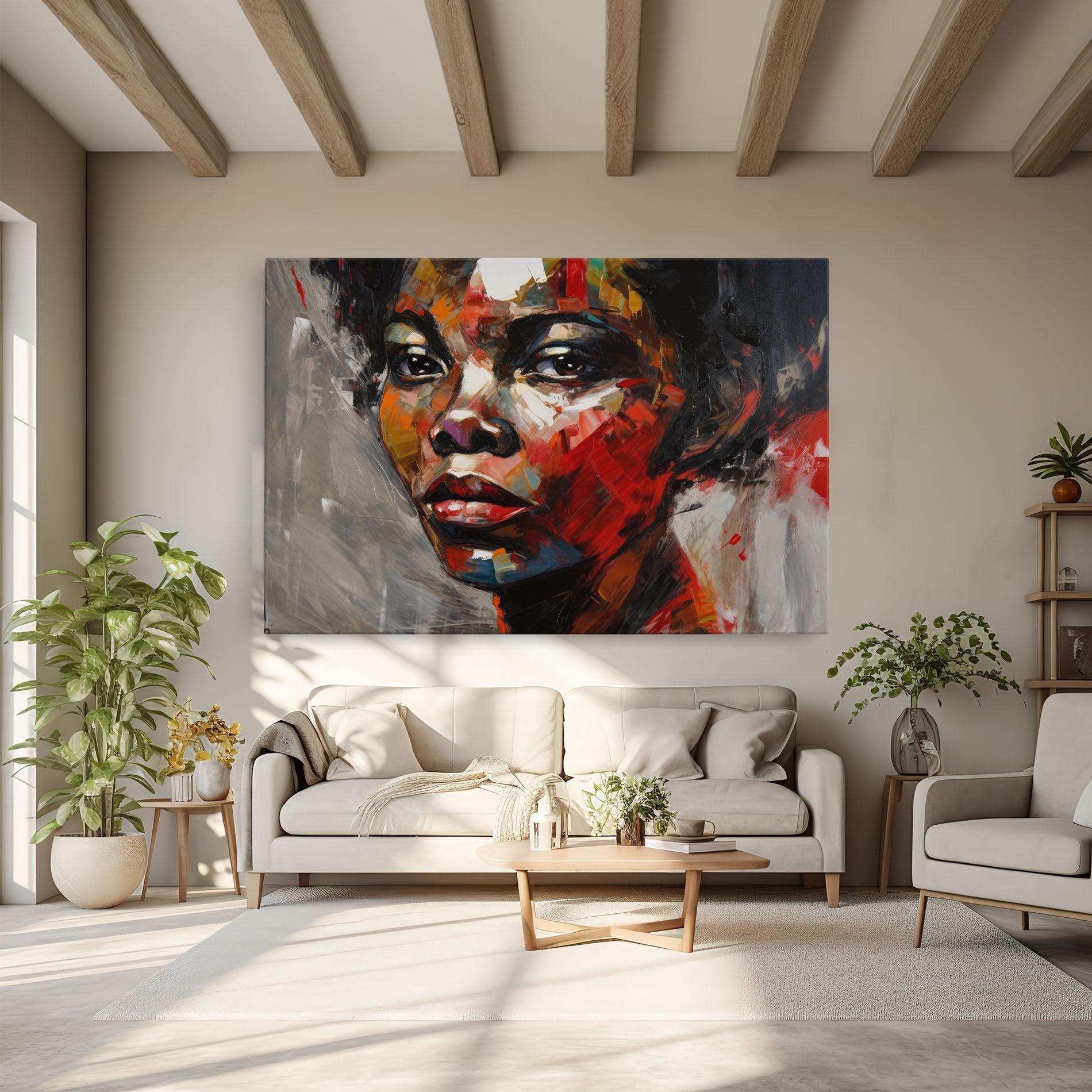 Tablou Canvas Intense Portrait Art mockup 6