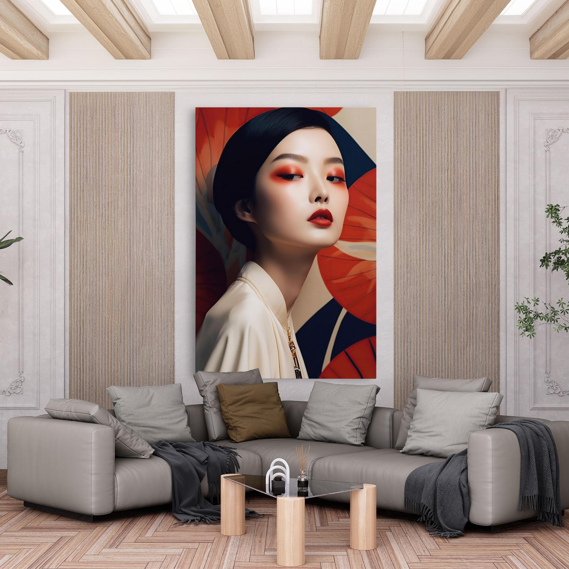 Tablou Canvas Asiatic Red Lips mockup 6
