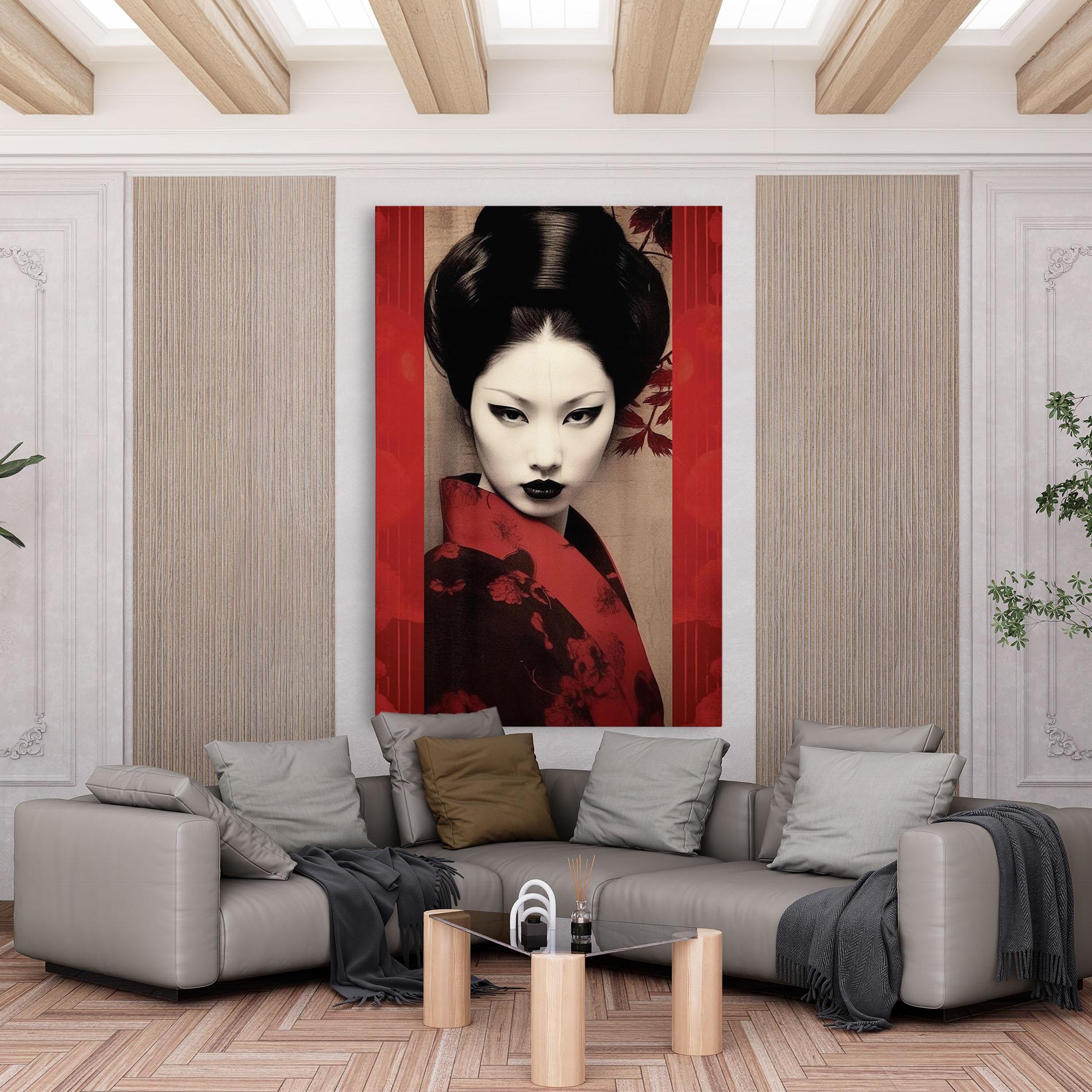 Tablou Canvas Black Asiatic Makeup mockup 6