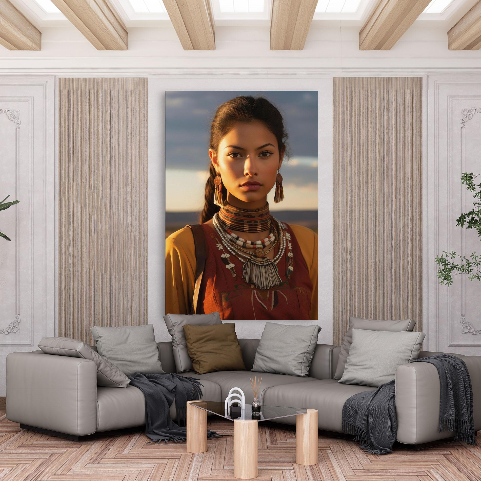 Tablou Canvas Native American Desert mockup 6