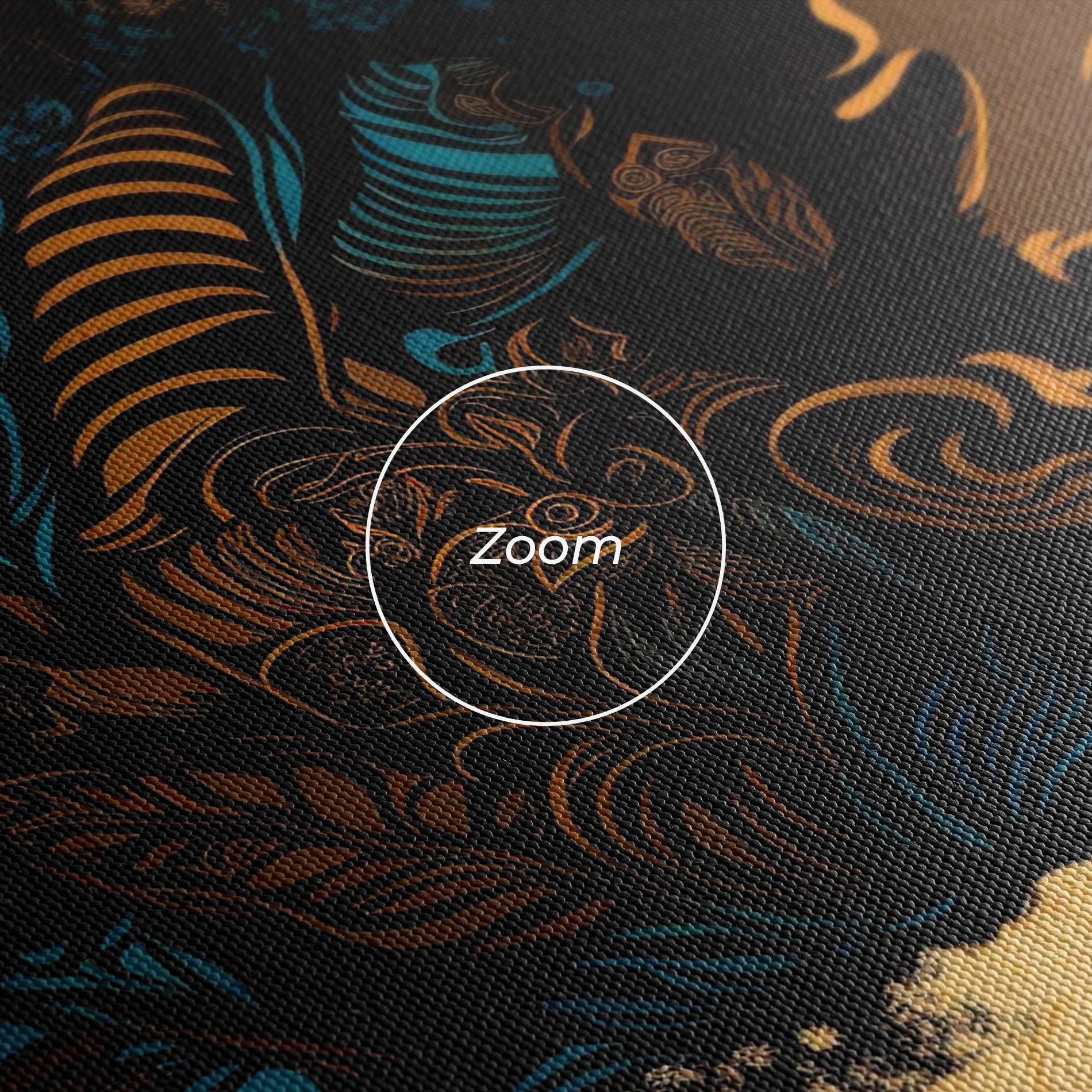 Tablou Canvas African Profile Woman mockup 3