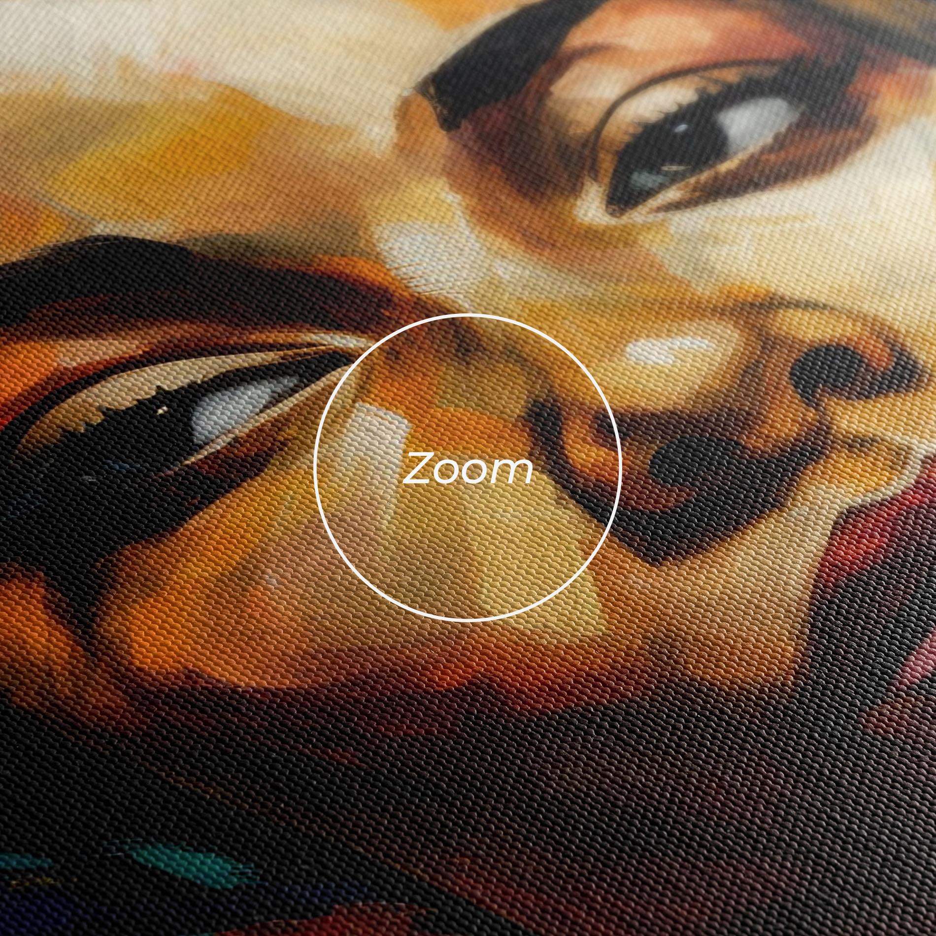 Tablou Canvas African Woman Looking mockup 3