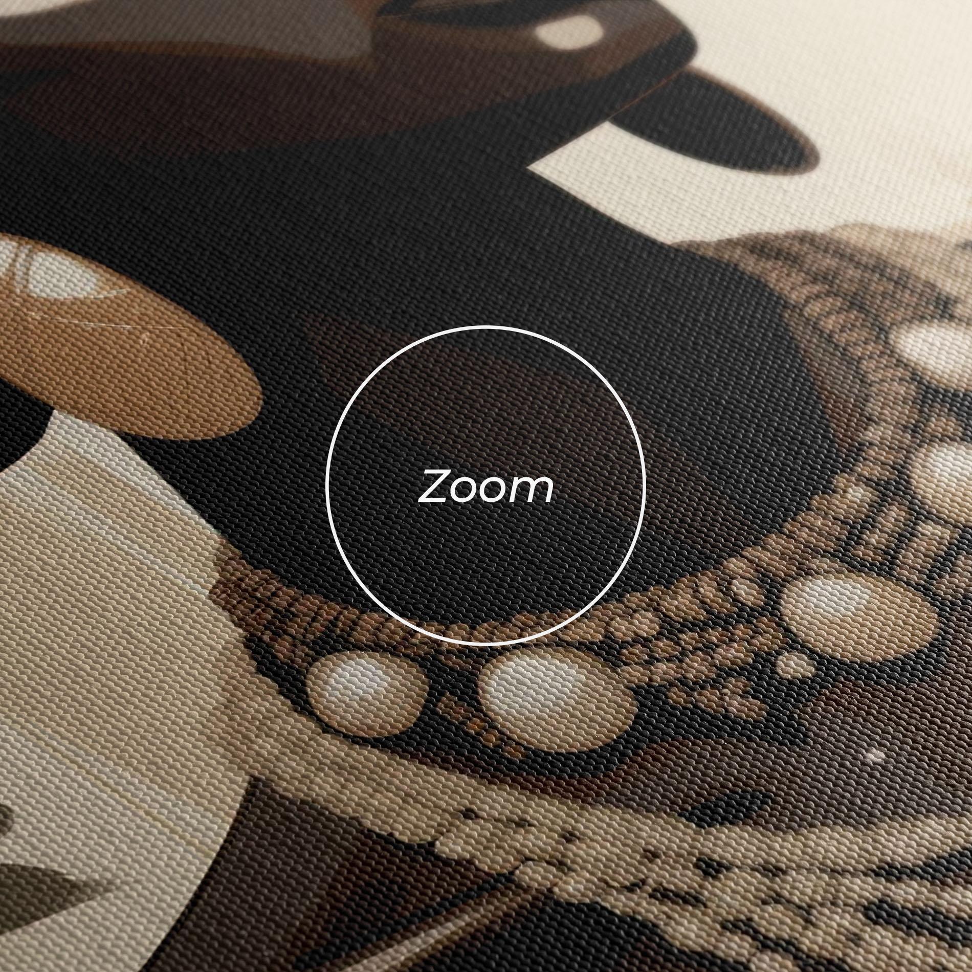 Tablou Canvas African Woman On Cream mockup 3