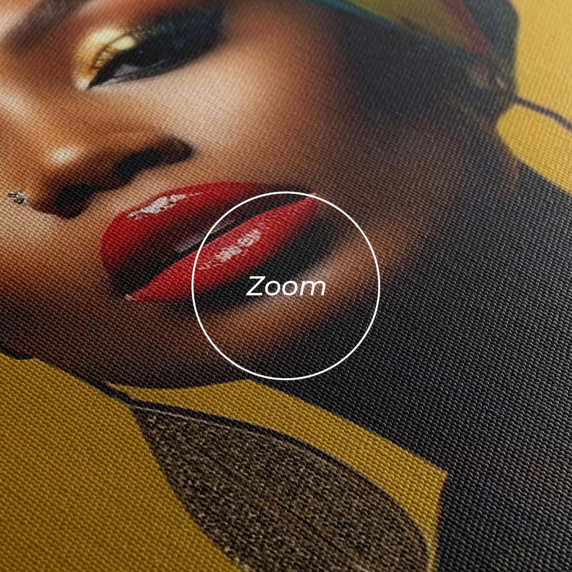 Tablou Canvas African Yellow Portrait mockup 3