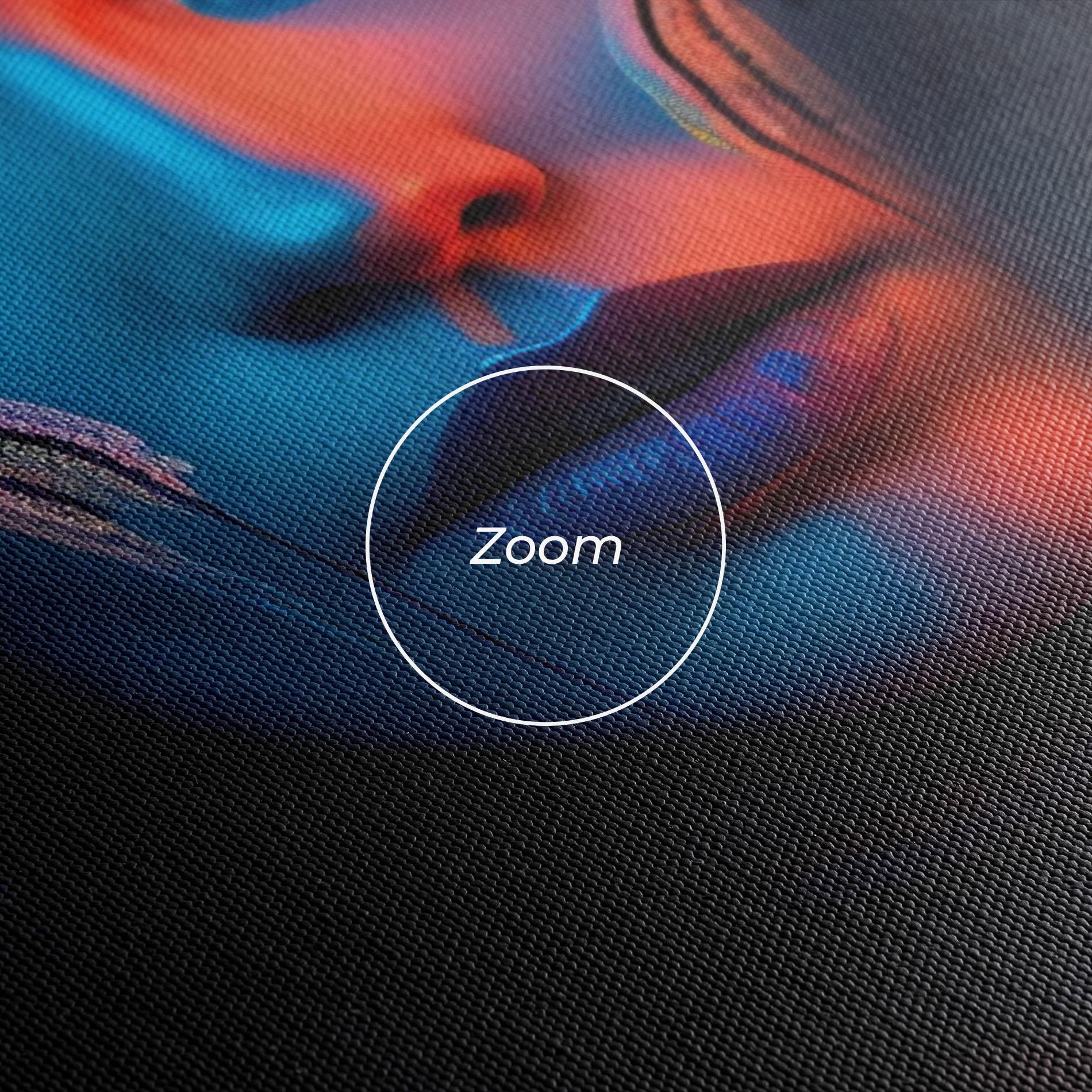 Tablou Canvas Blue Red Light Hood mockup 3