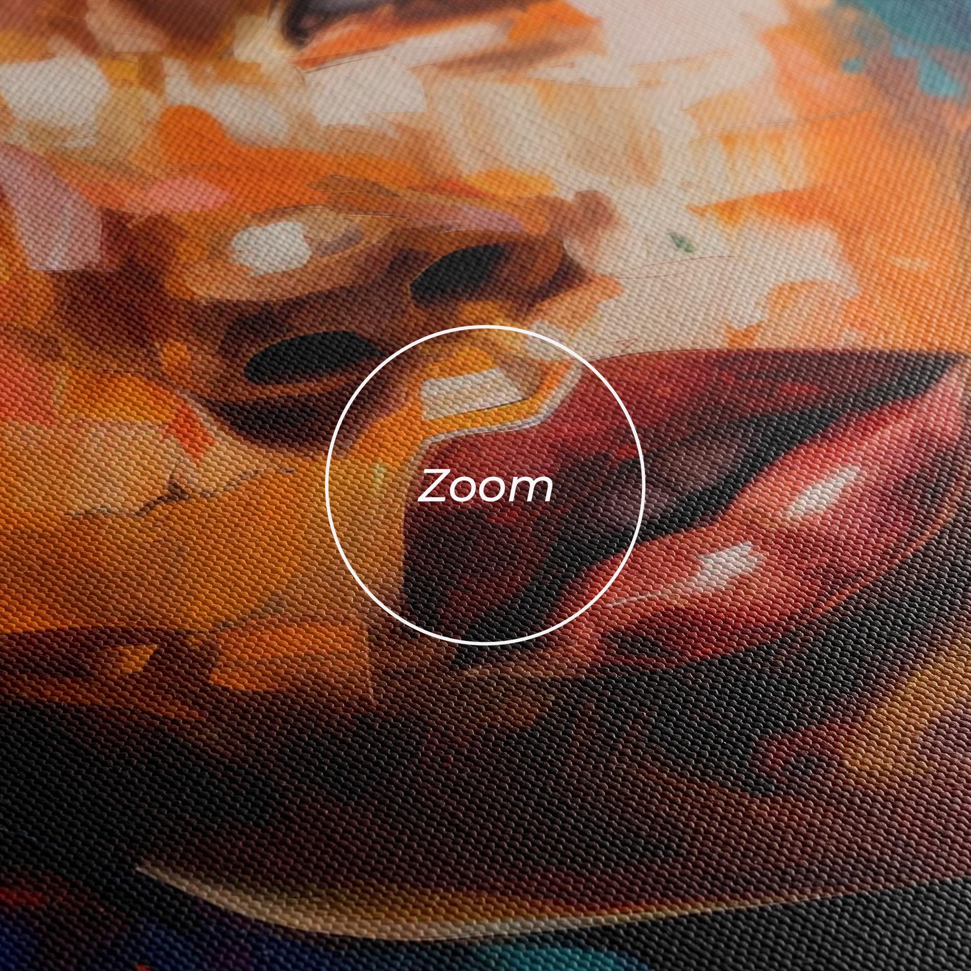 Tablou Canvas Intense Fiery Portrait mockup 3