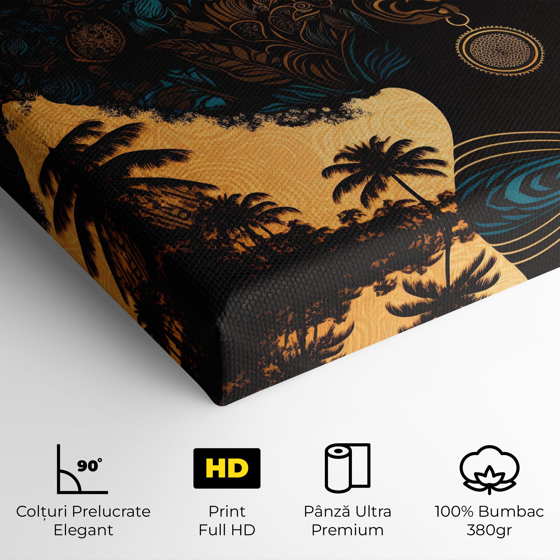 Tablou Canvas African Profile Woman mockup 4