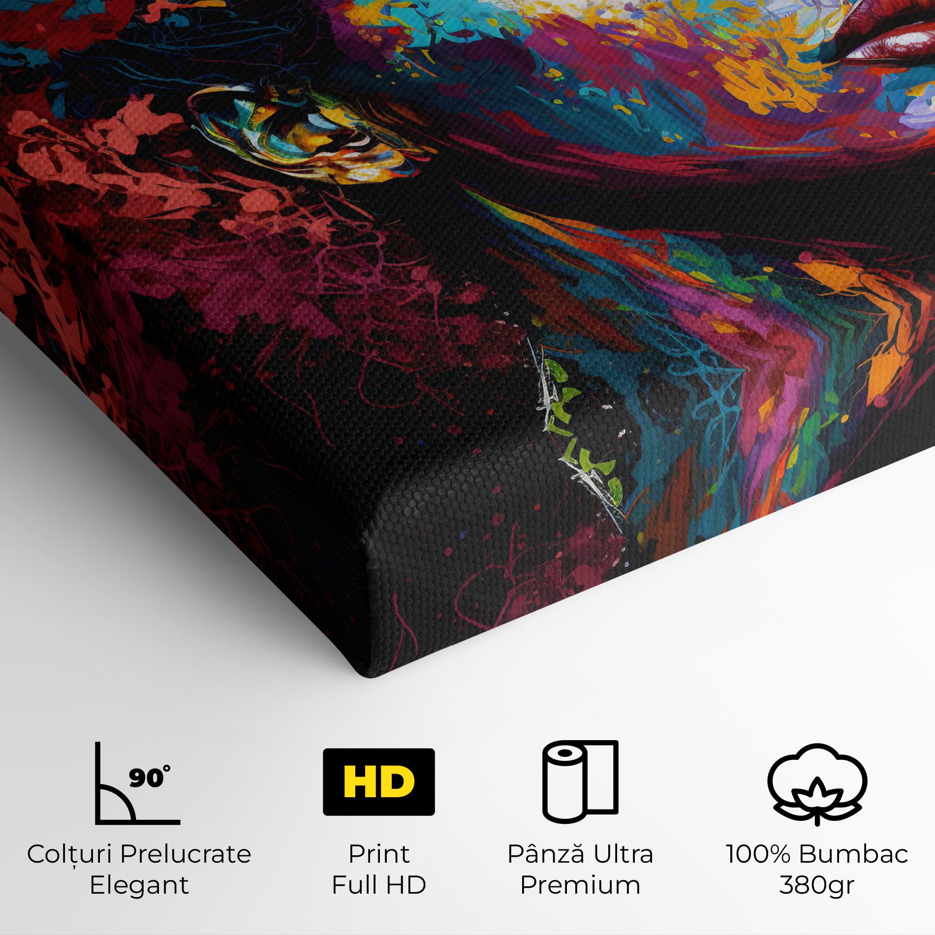 Tablou Canvas American Woman Splashes mockup 4