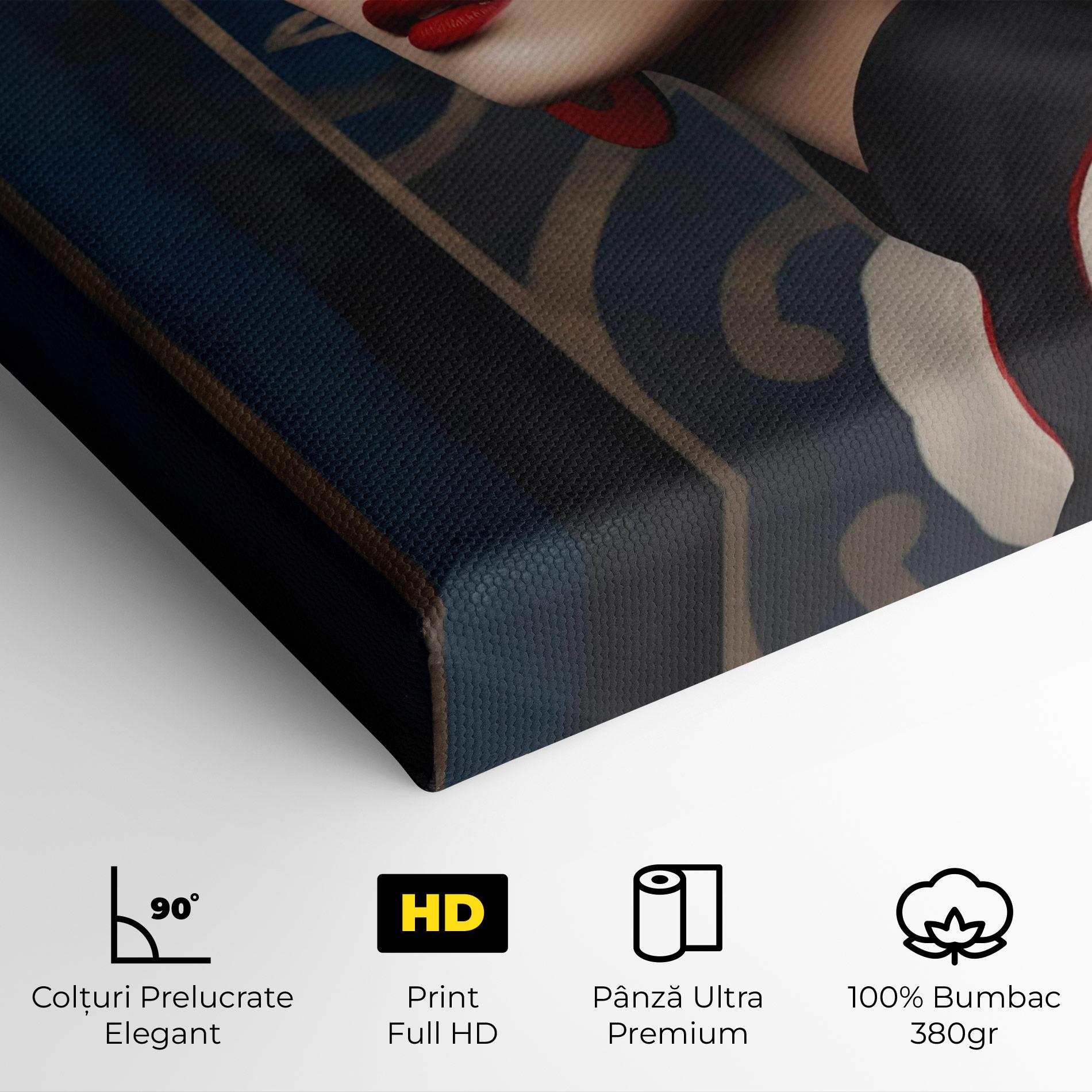 Tablou Canvas Asian Big Earrings mockup 4