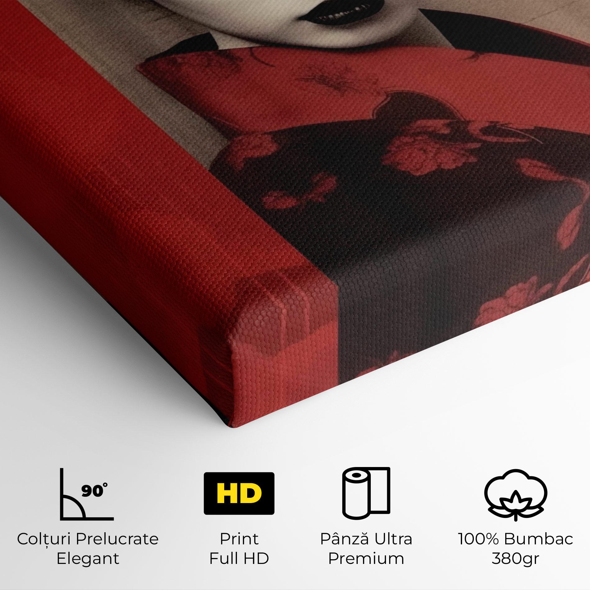 Tablou Canvas Black Asiatic Makeup mockup 4