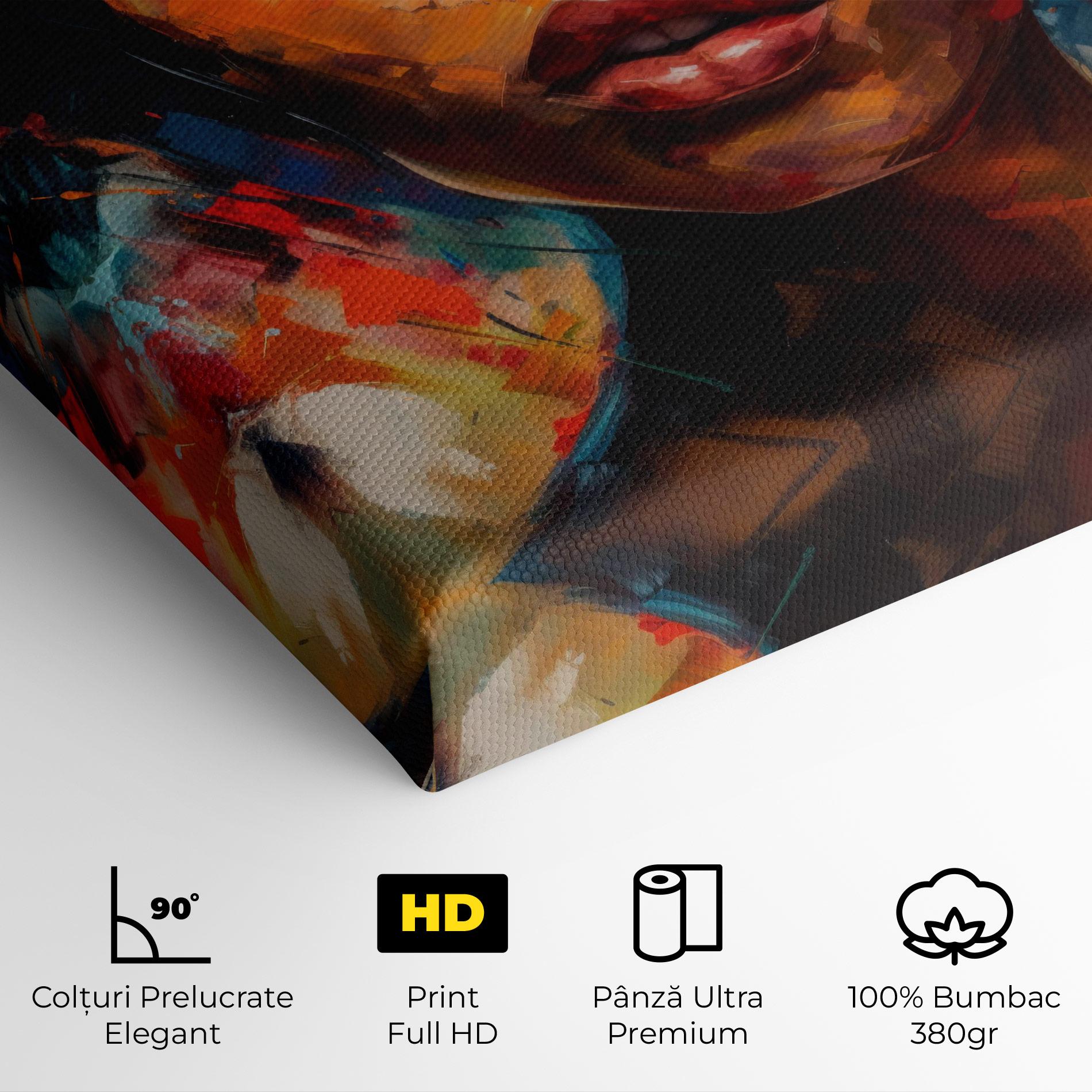 Tablou Canvas Intense Fiery Portrait mockup 4