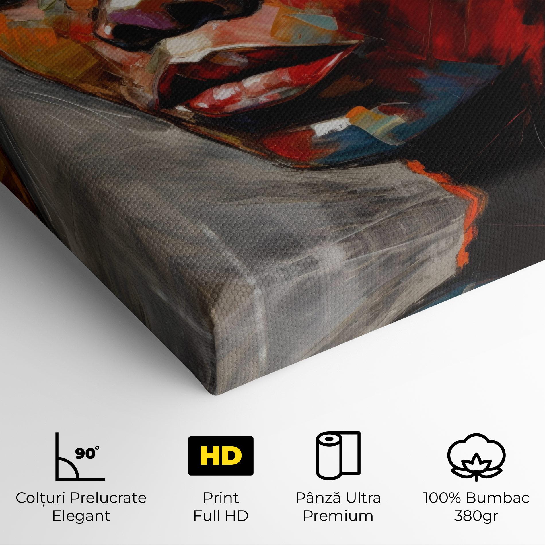 Tablou Canvas Intense Portrait Art mockup 4