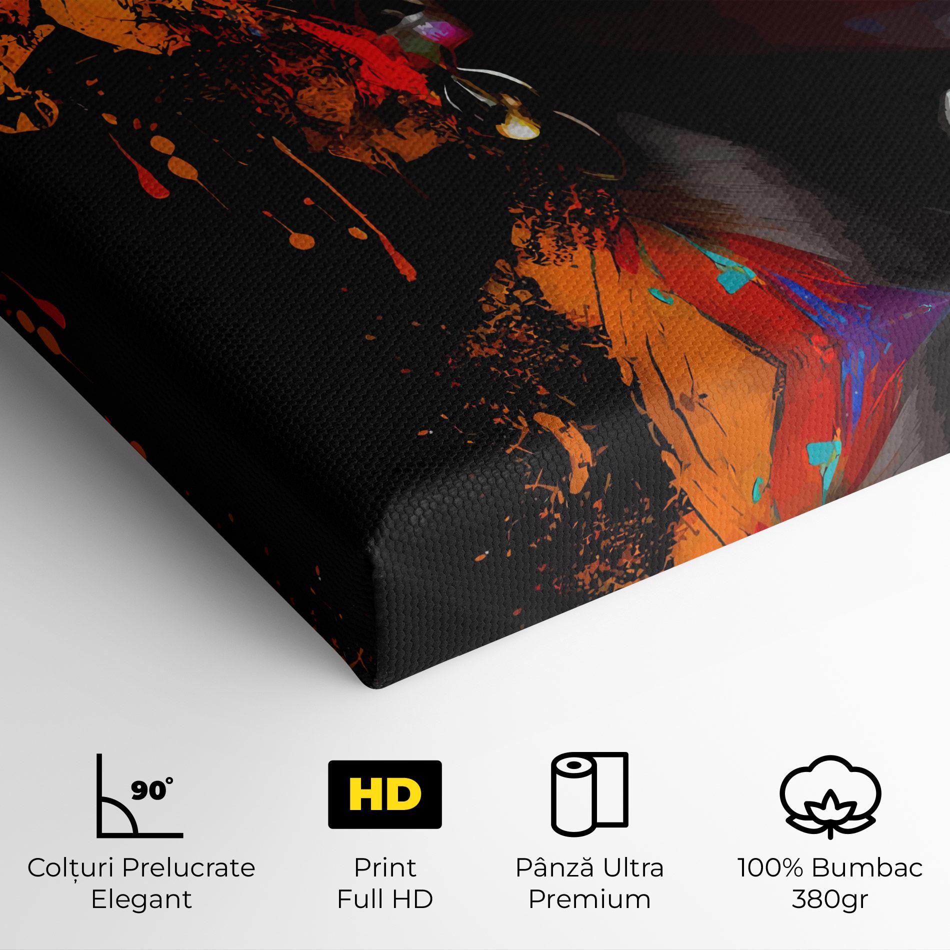 Tablou Canvas Pretty African Art Splash mockup 4